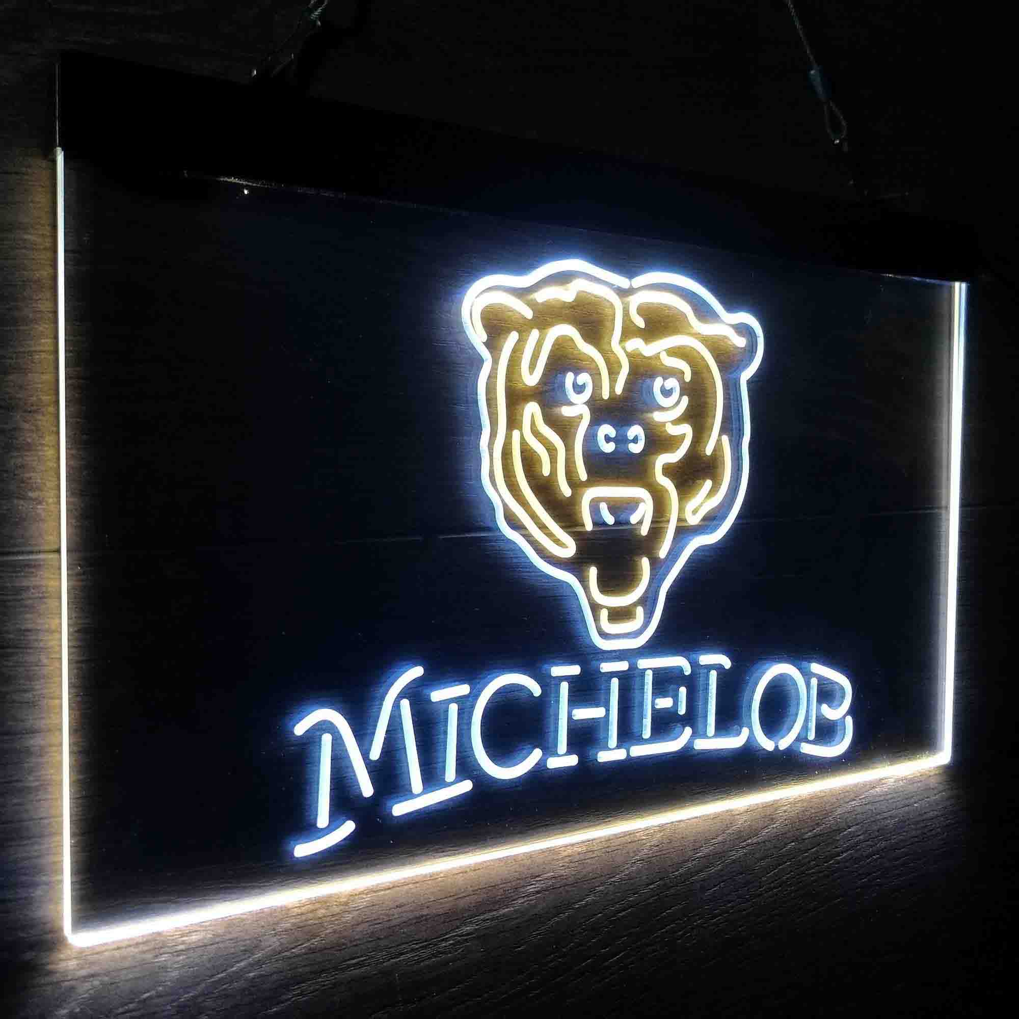 Michelob Bar Chicago Bears Est. 1920 Neon-Like LED Light Sign