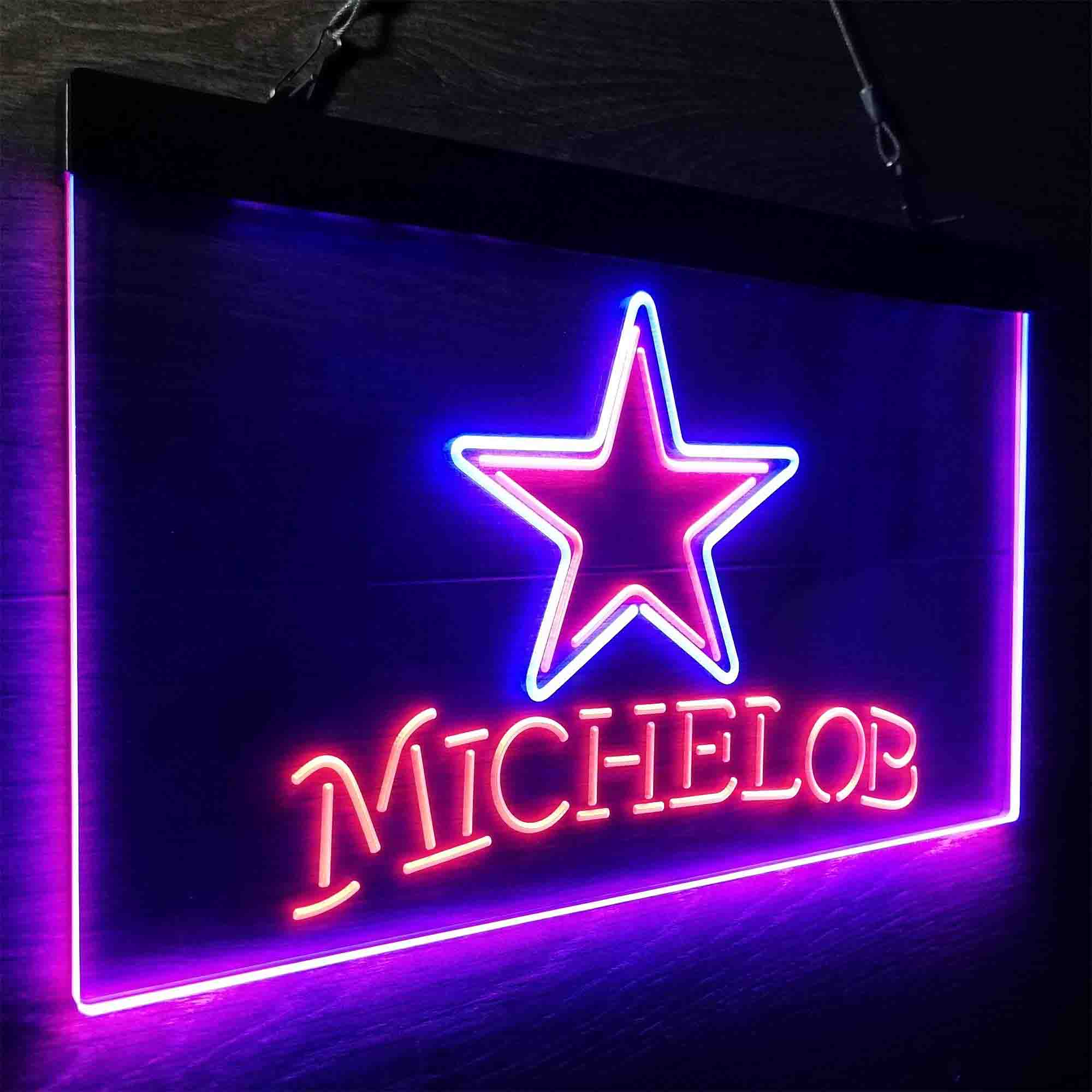 Michelob Bar Dallas Cowboys Est. 1960 Neon-Like LED Light Sign