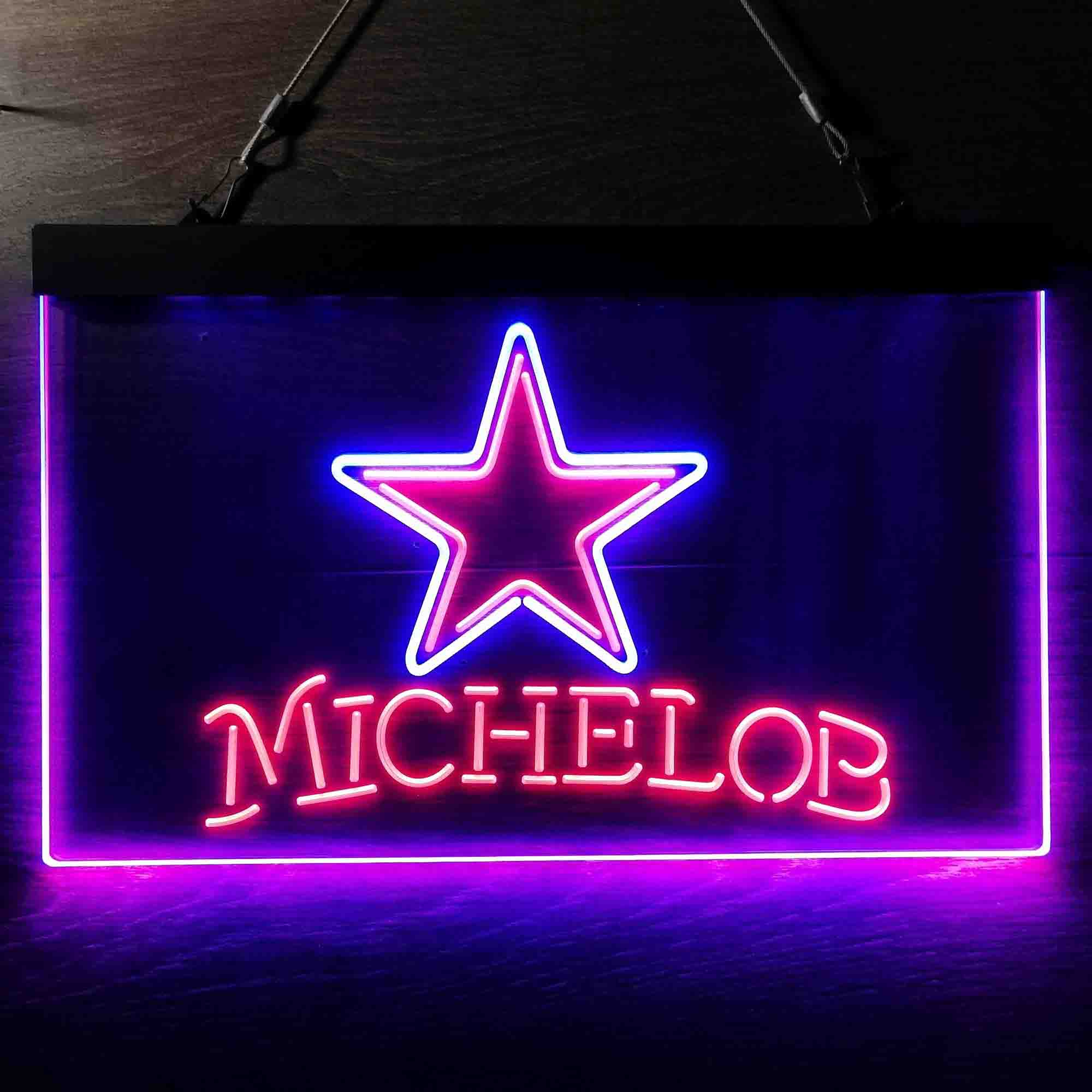 Michelob Bar Dallas Cowboys Est. 1960 Neon-Like LED Light Sign