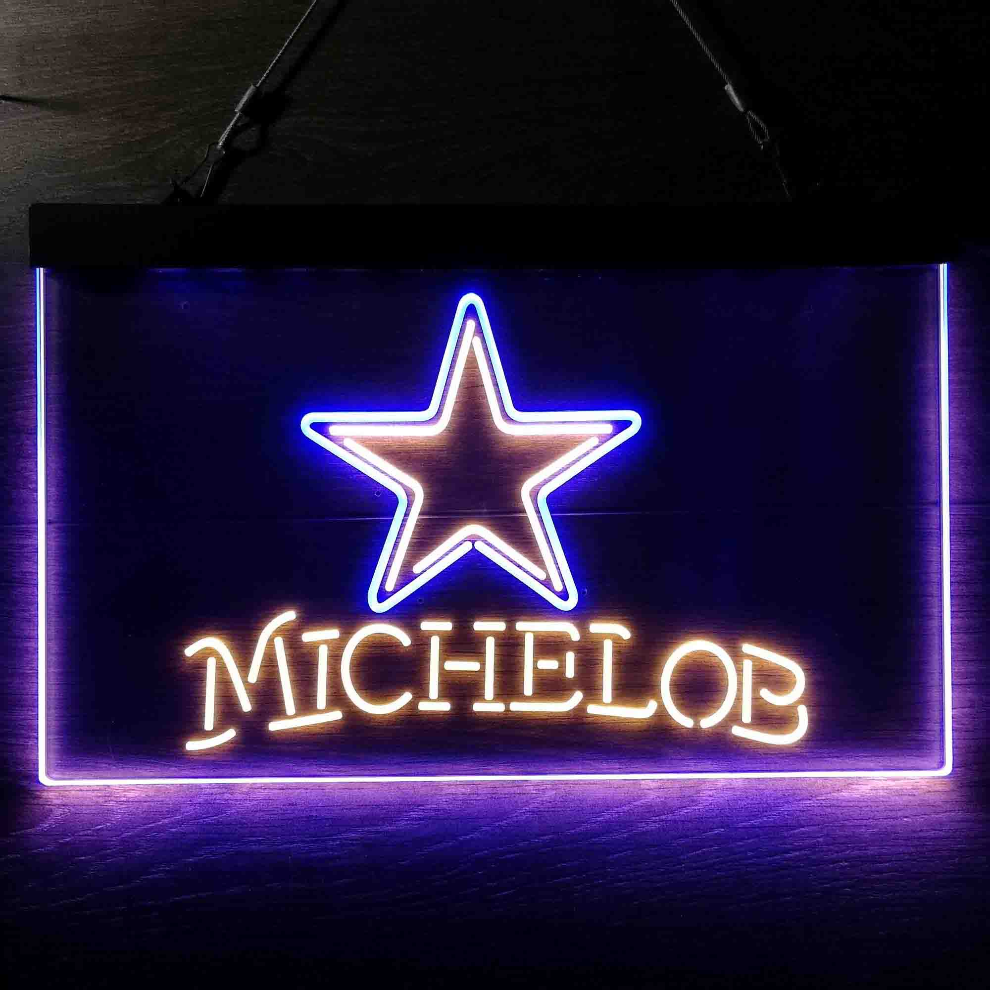 Michelob Bar Dallas Cowboys Est. 1960 Neon-Like LED Sign