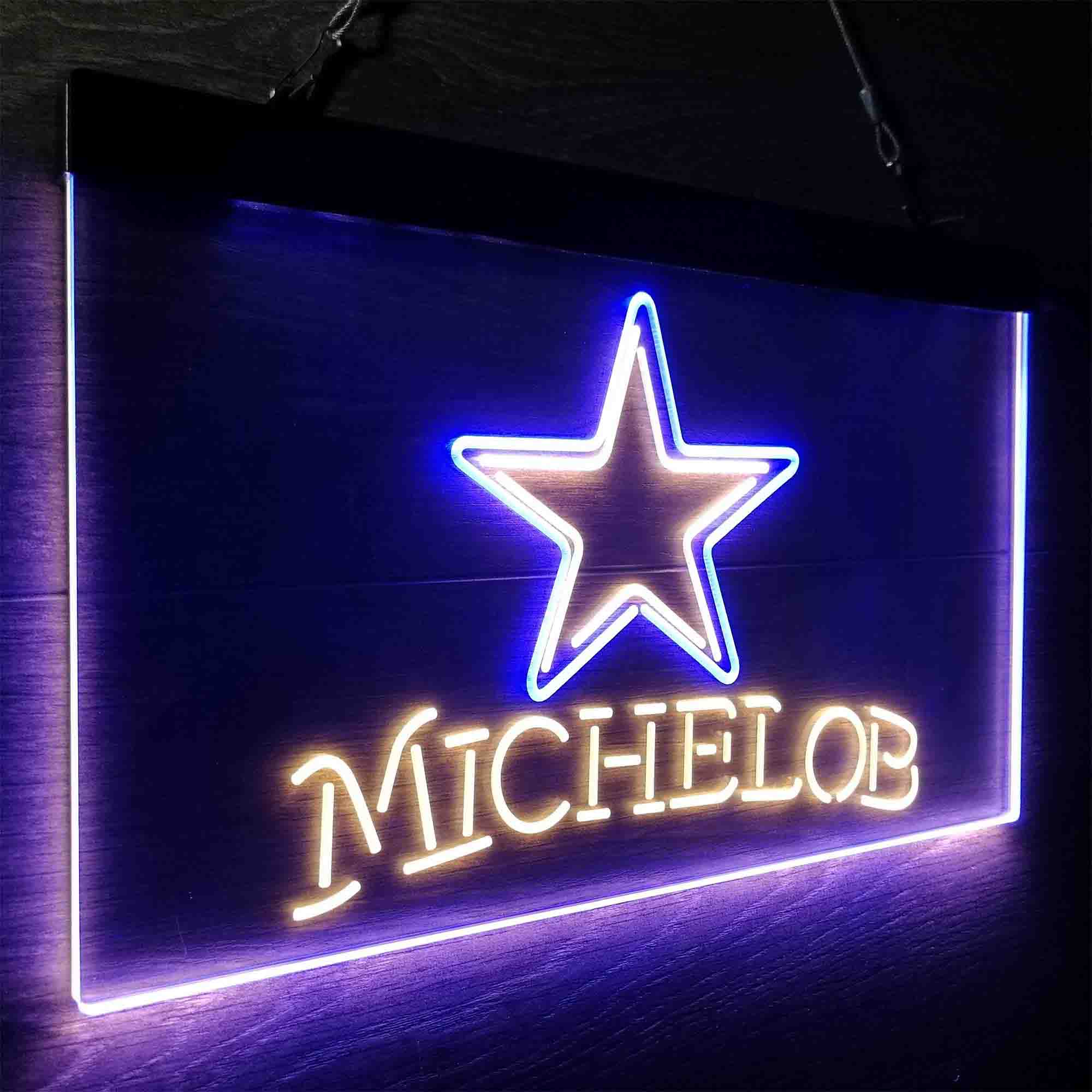 Michelob Bar Dallas Cowboys Est. 1960 Neon-Like LED Light Sign