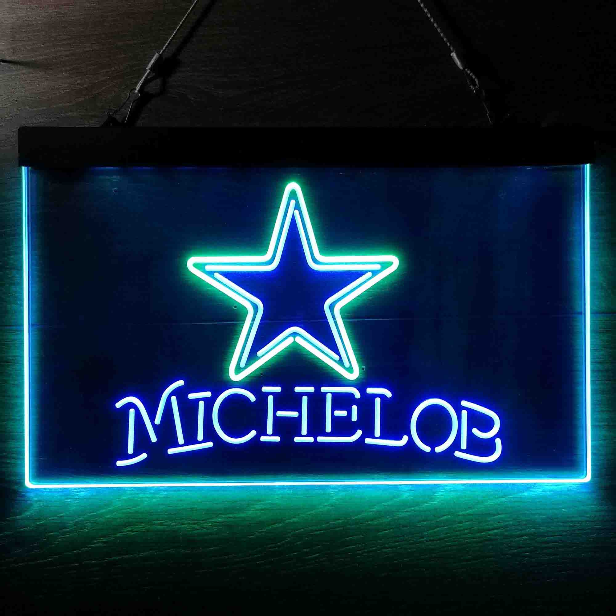 Michelob Bar Dallas Cowboys Est. 1960 Neon-Like LED Light Sign