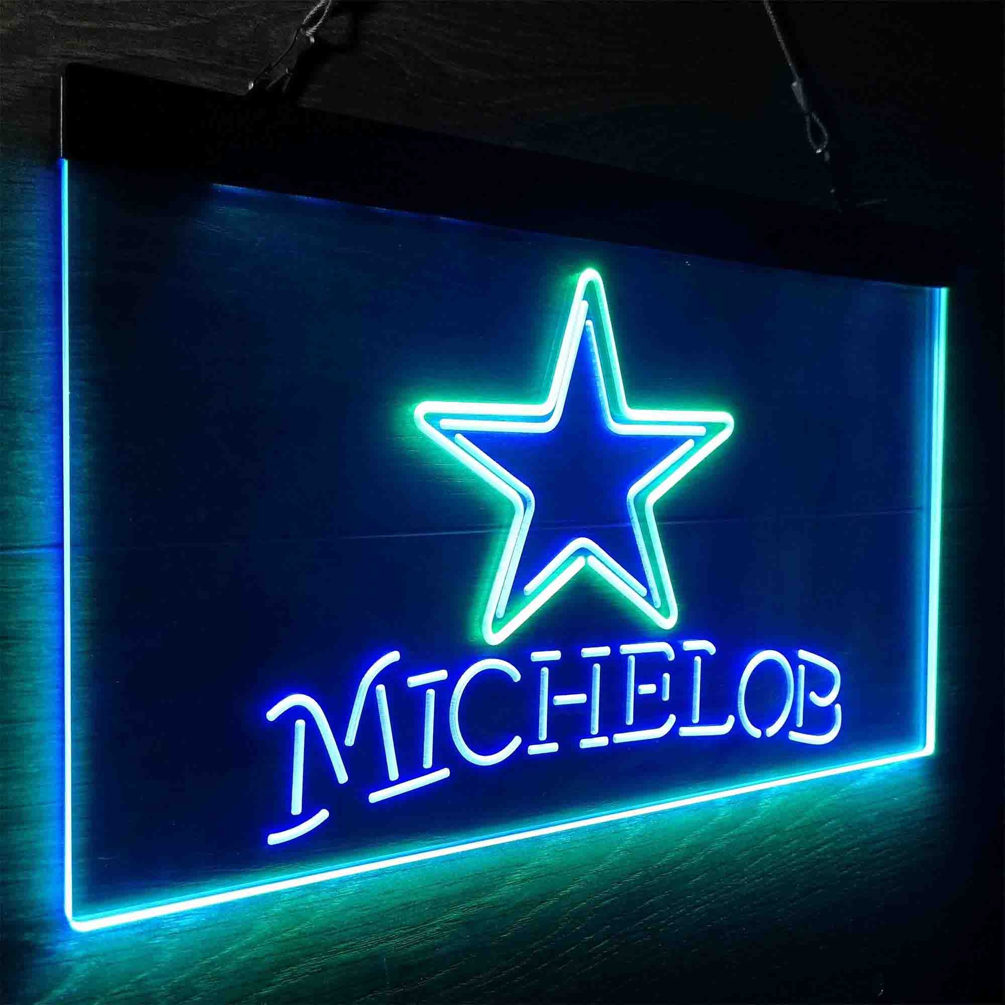 Michelob Bar Dallas Cowboys Est. 1960 Neon-Like LED Light Sign