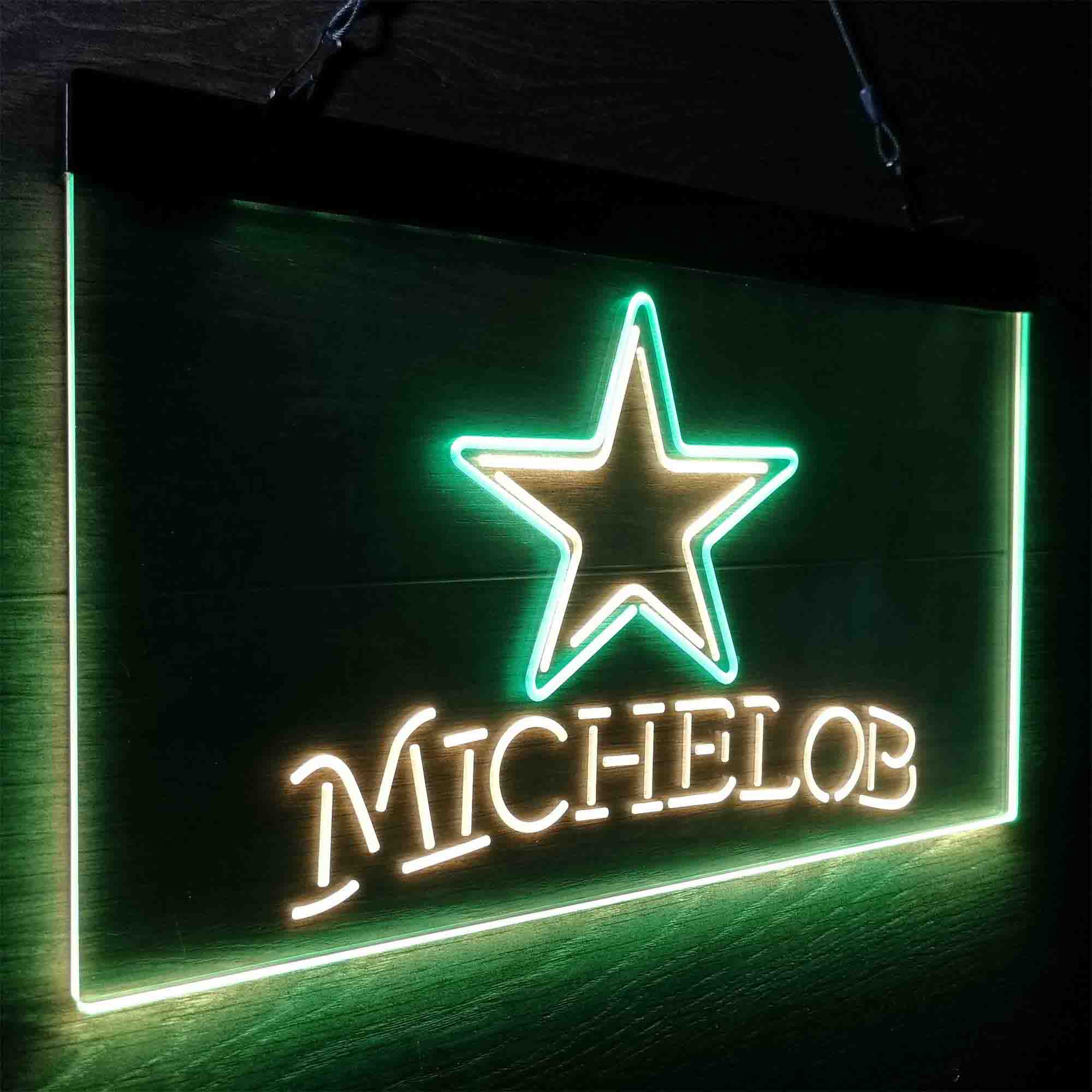 Michelob Bar Dallas Cowboys Est. 1960 Neon-Like LED Light Sign