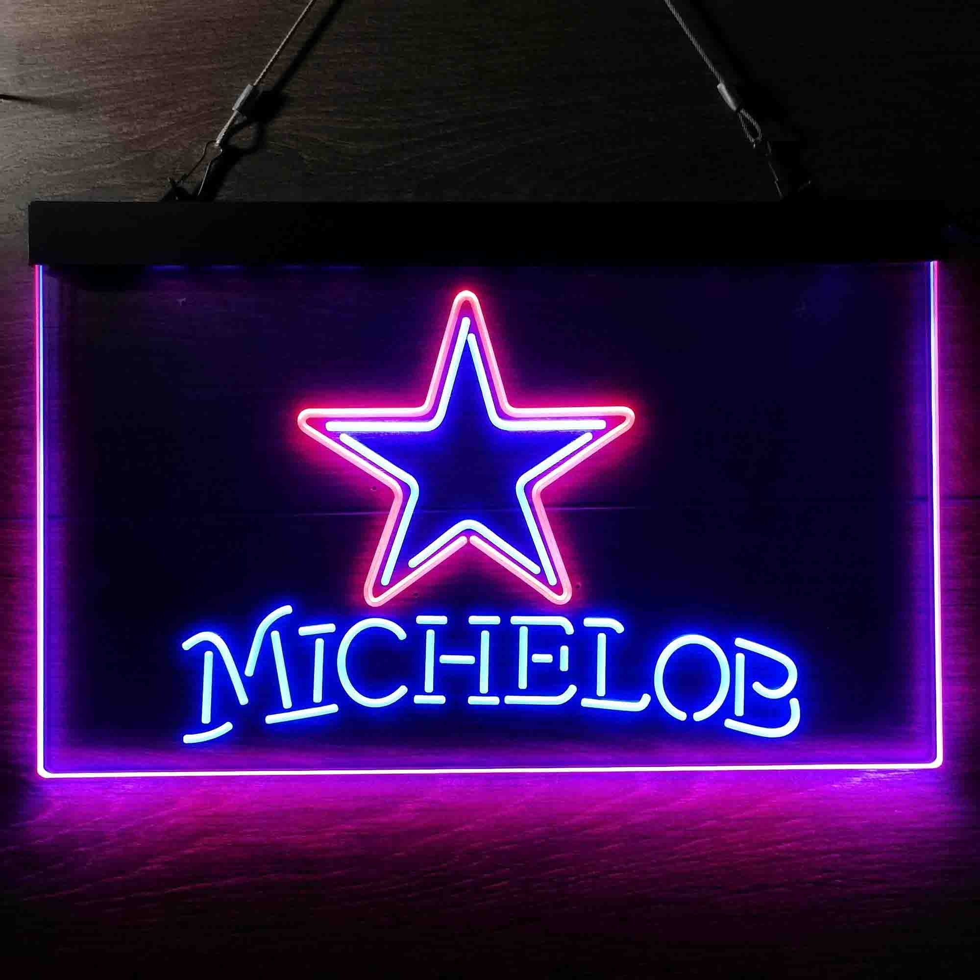 Michelob Bar Dallas Cowboys Est. 1960 Neon-Like LED Light Sign