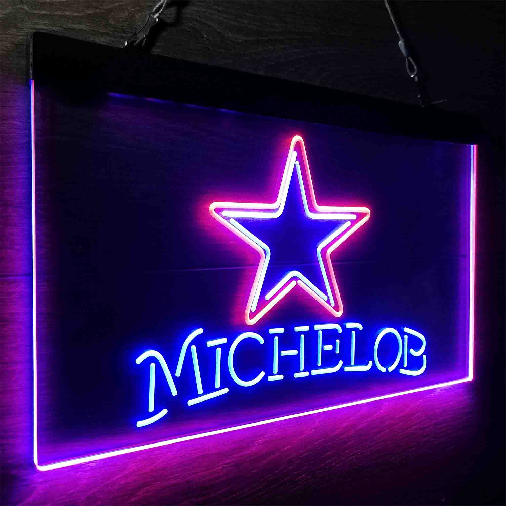 Michelob Bar Dallas Cowboys Est. 1960 Neon-Like LED Light Sign