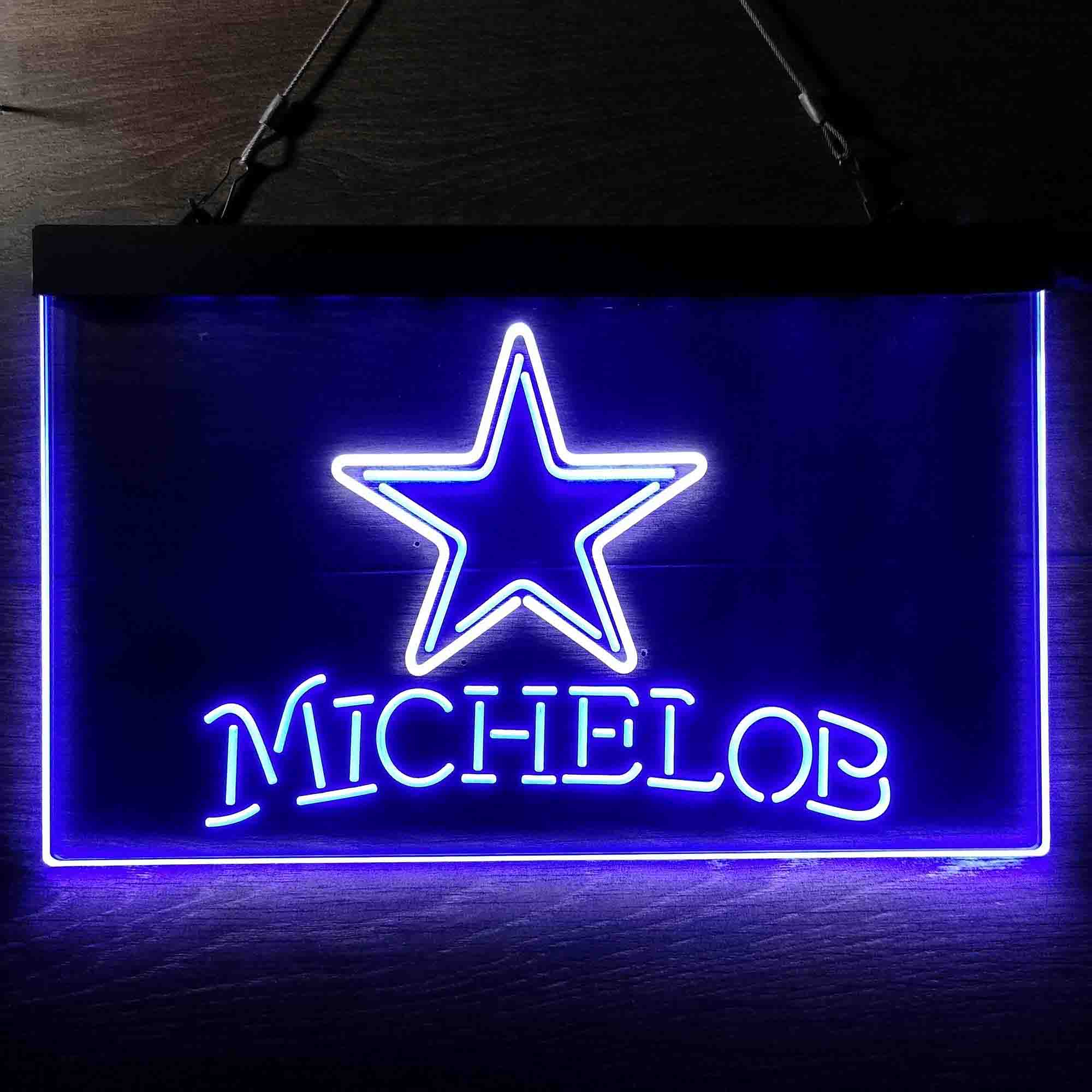 Michelob Bar Dallas Cowboys Est. 1960 Neon-Like LED Light Sign