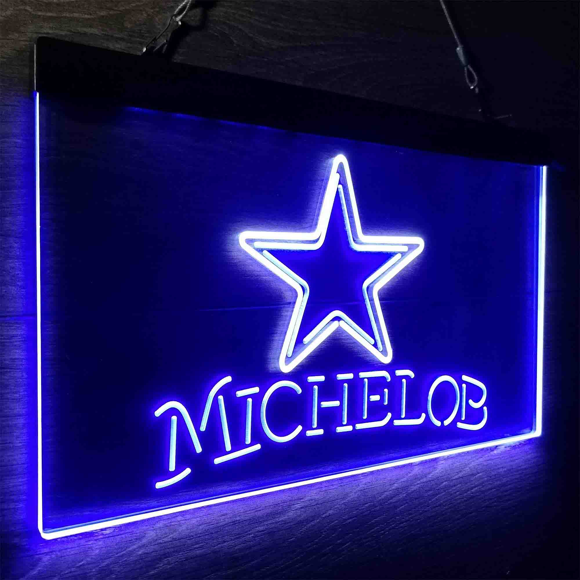 Michelob Bar Dallas Cowboys Est. 1960 Neon-Like LED Light Sign