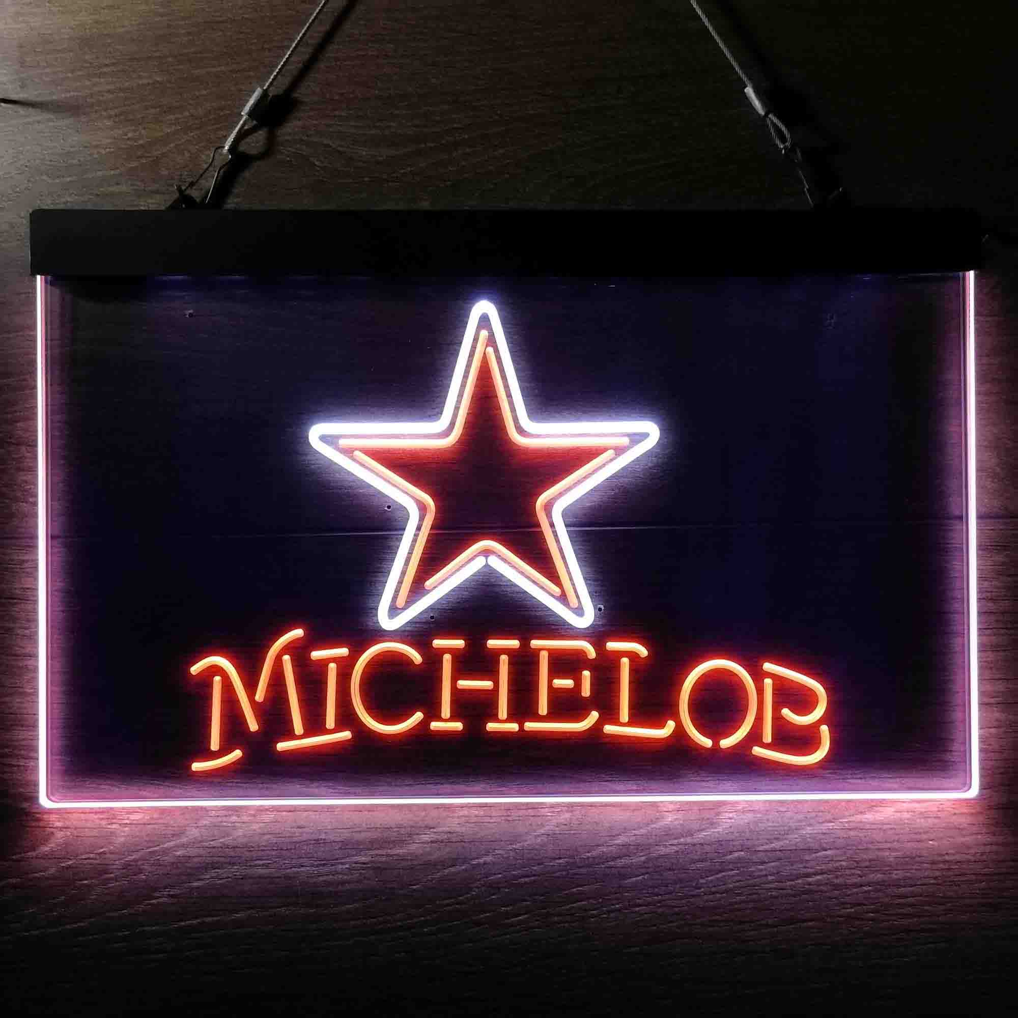 Michelob Bar Dallas Cowboys Est. 1960 Neon-Like LED Light Sign