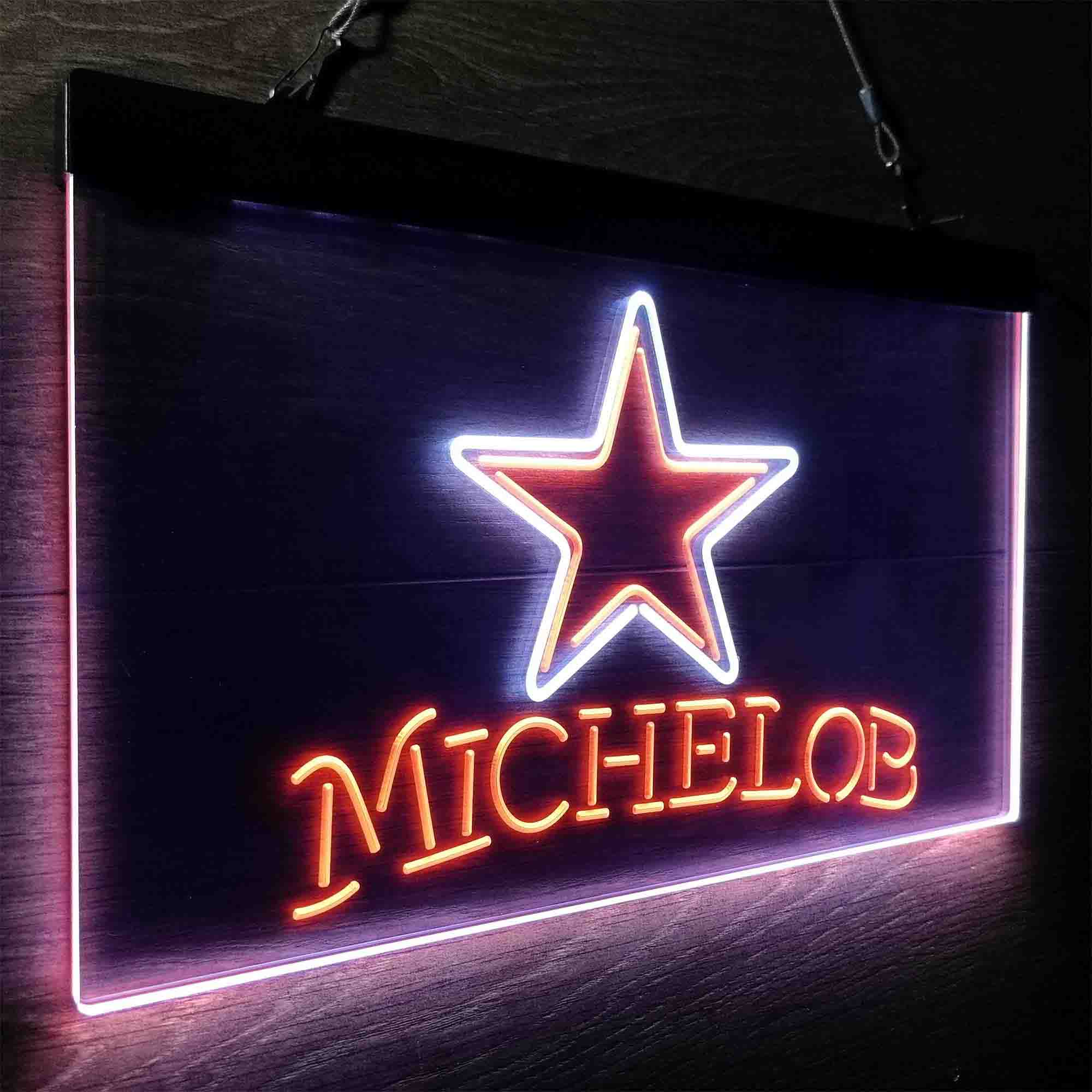 Michelob Bar Dallas Cowboys Est. 1960 Neon-Like LED Light Sign