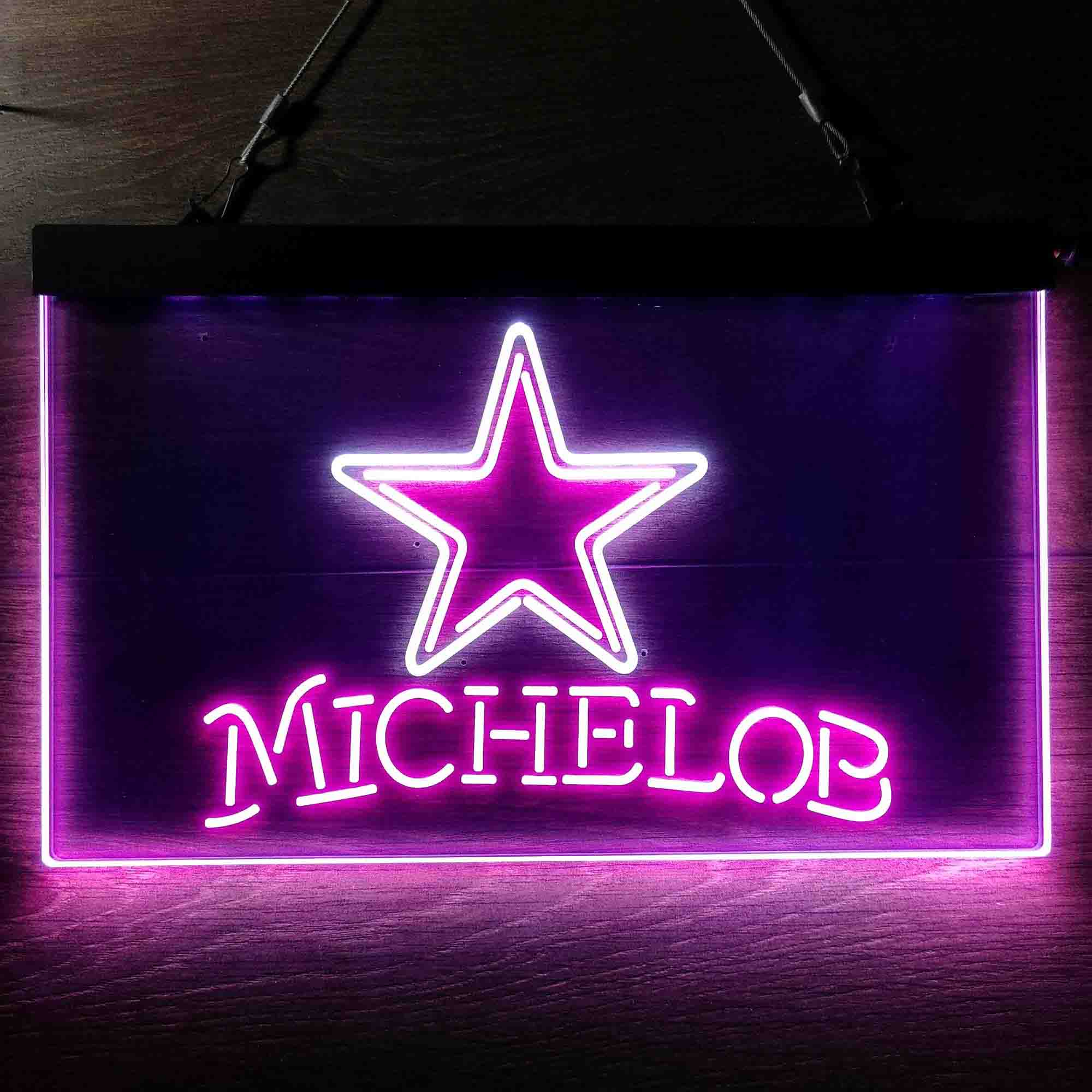 Michelob Bar Dallas Cowboys Est. 1960 Neon-Like LED Light Sign