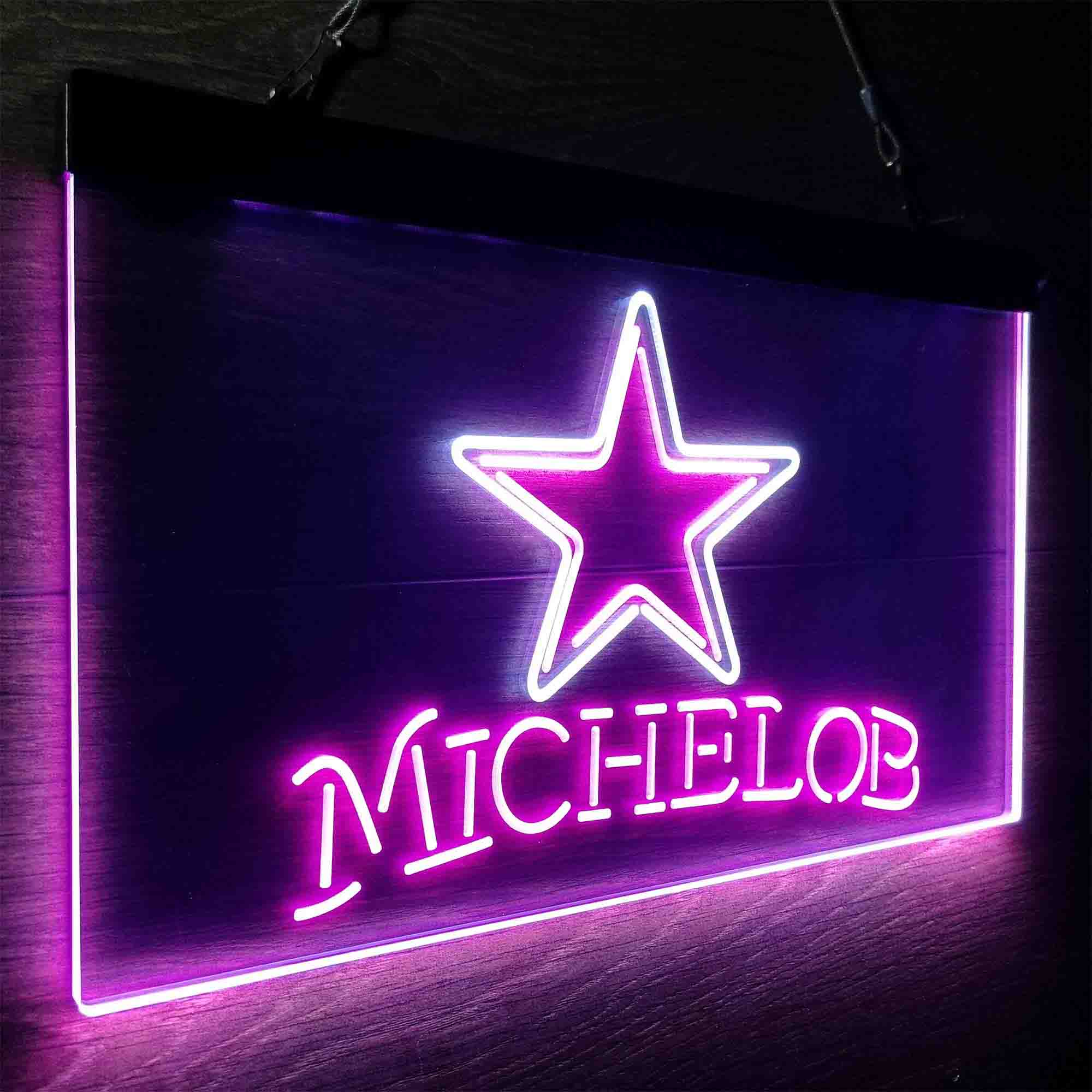 Michelob Bar Dallas Cowboys Est. 1960 Neon-Like LED Light Sign