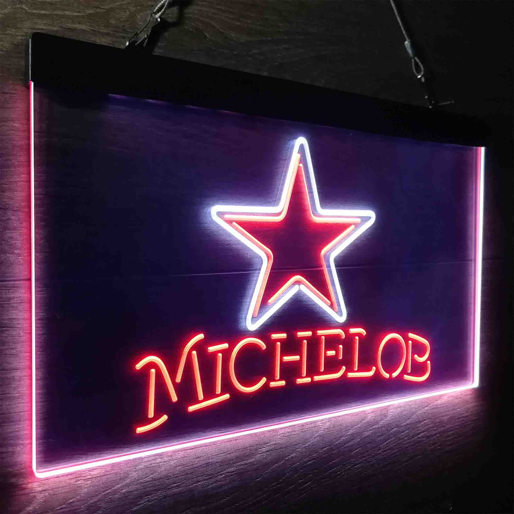 Michelob Bar Dallas Cowboys Est. 1960 Neon-Like LED Light Sign