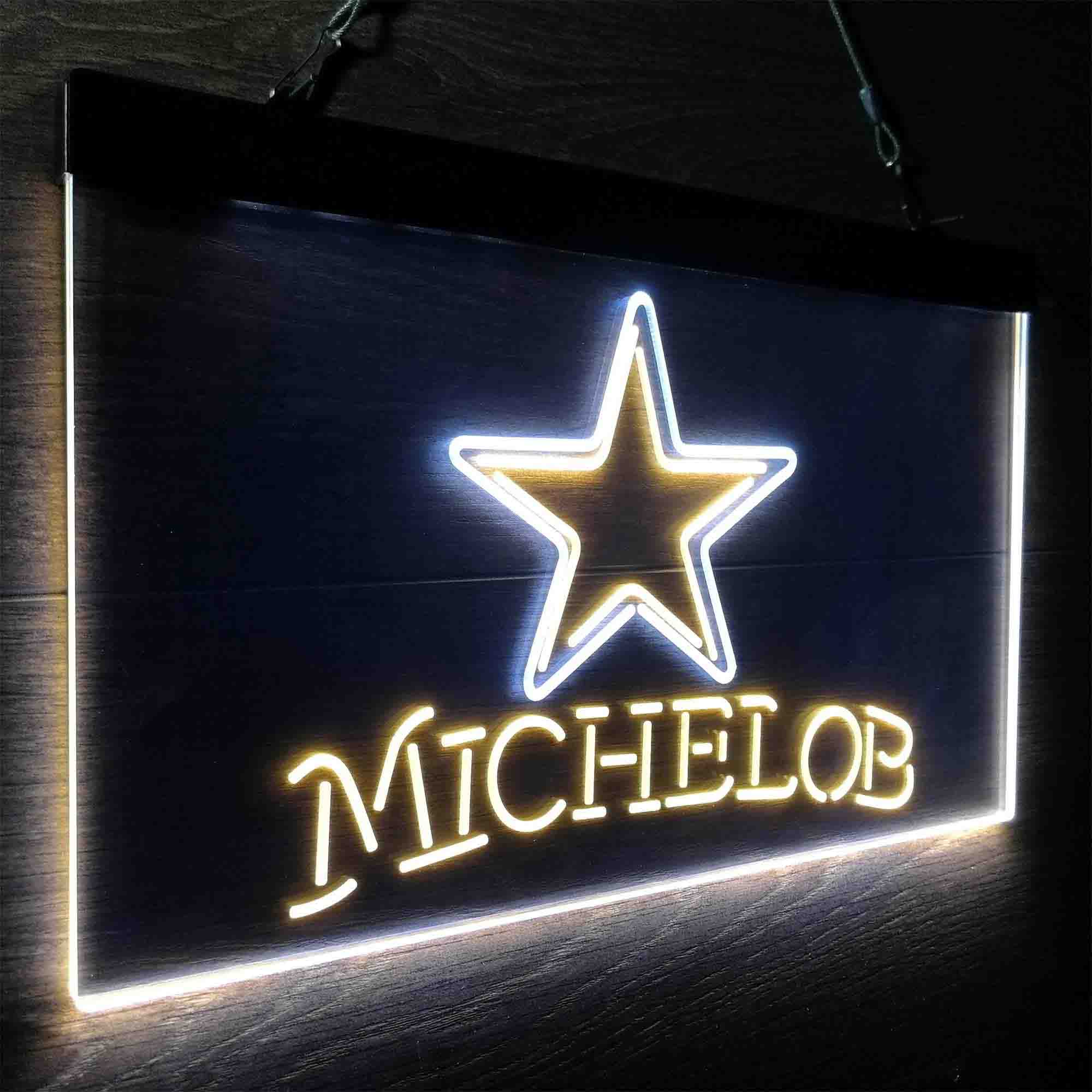 Michelob Bar Dallas Cowboys Est. 1960 Neon-Like LED Light Sign