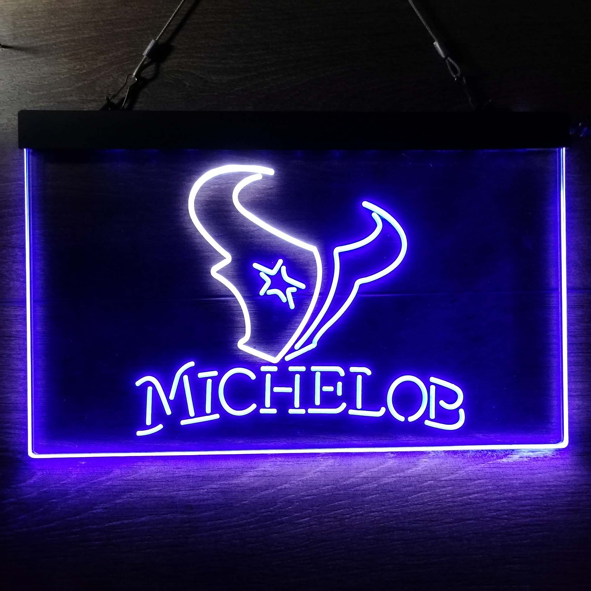 Michelob Bar Houston Texans Est. 2002 Neon-Like Led Light Sign