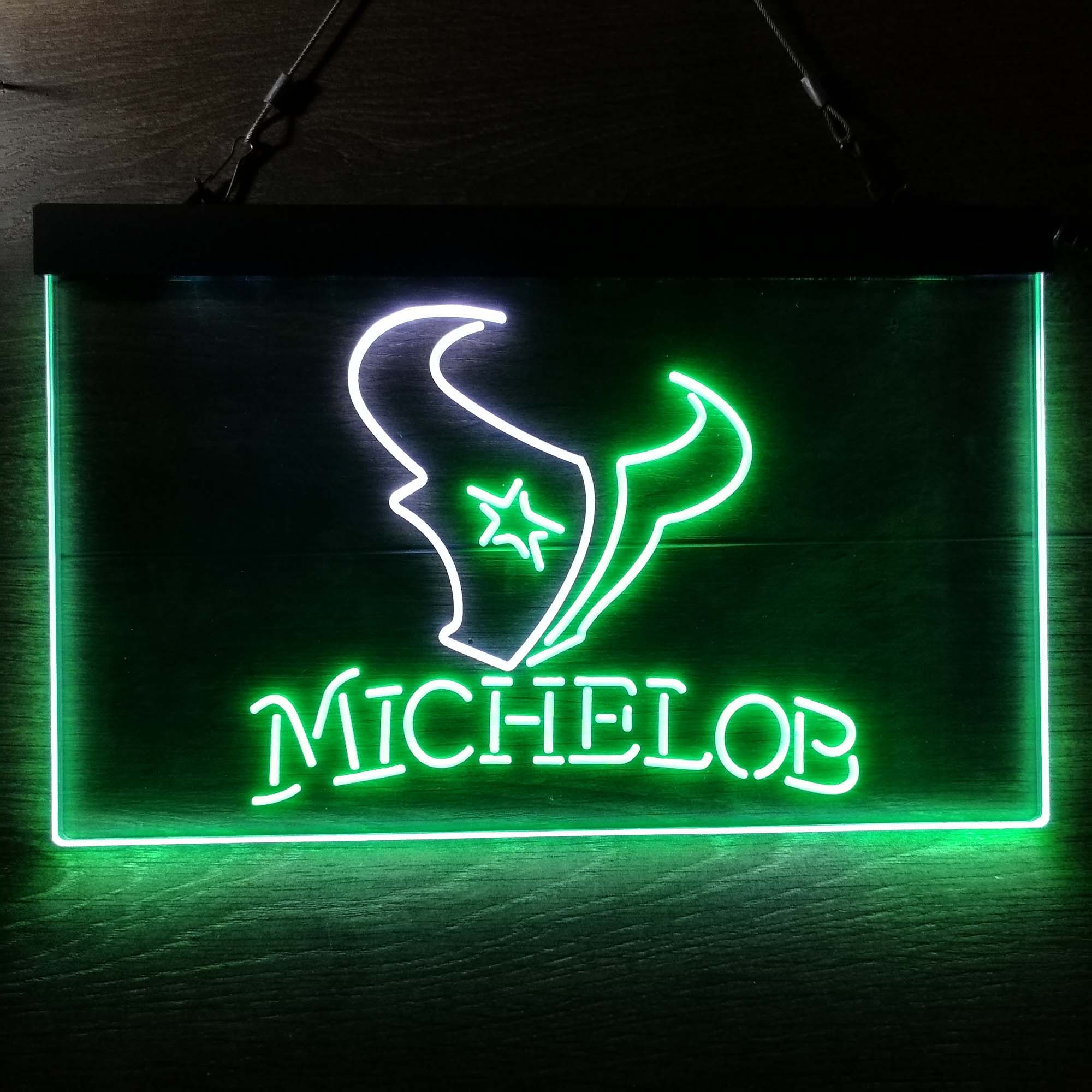 Michelob Bar Houston Texans Est. 2002 Neon-Like Led Light Sign