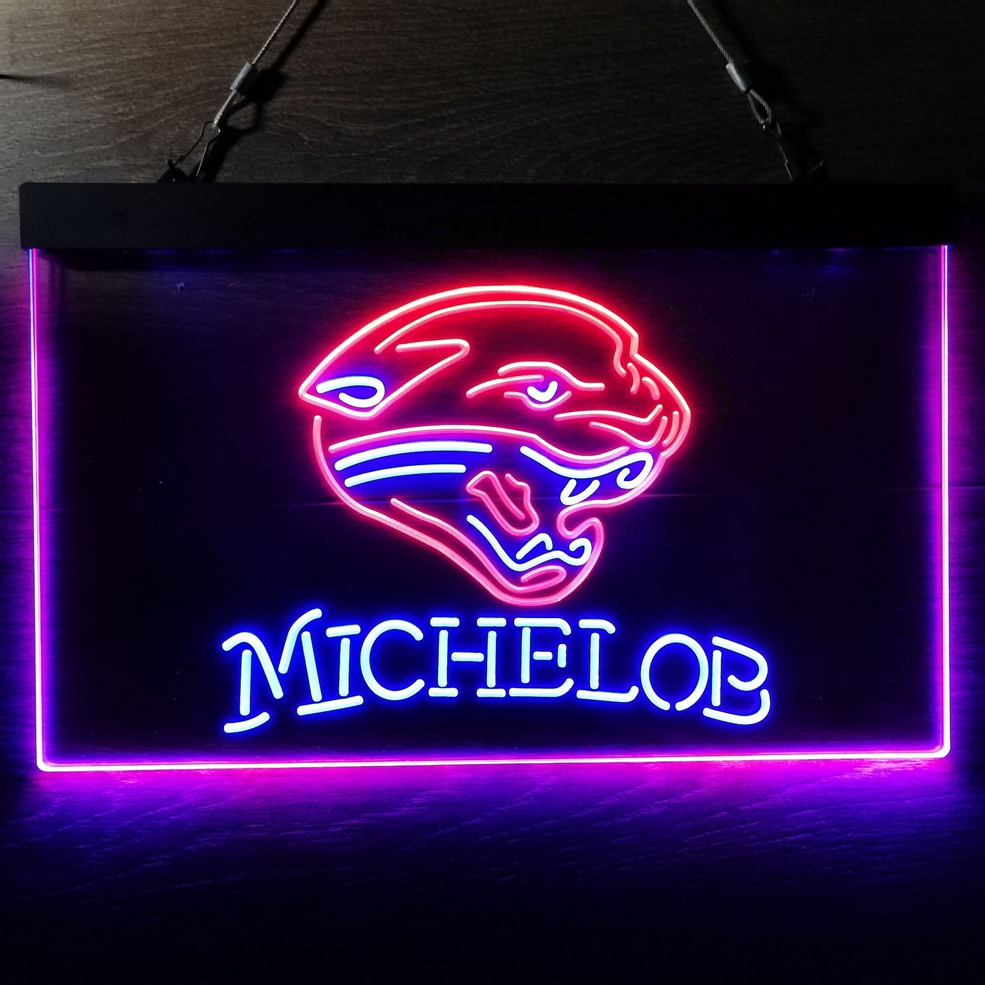 Michelob Bar Jacksonville Jaguars Est. 1995 Neon-Like Led Light Sign