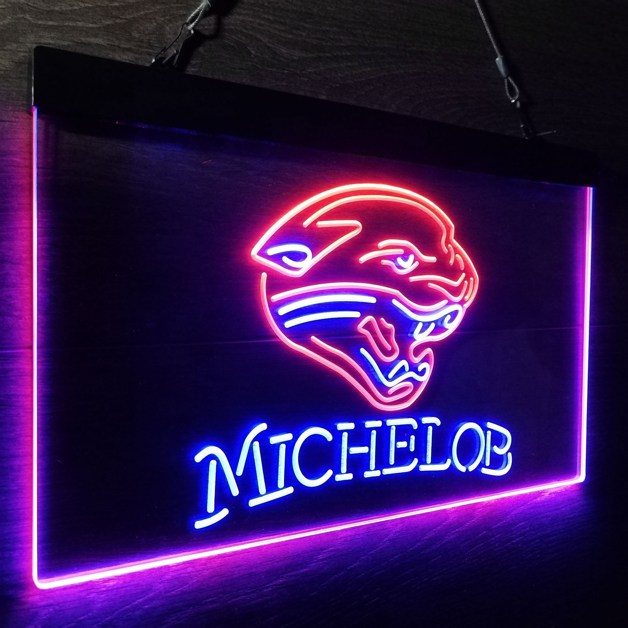 Michelob Bar Jacksonville Jaguars Est. 1995 Neon-Like Led Light Sign