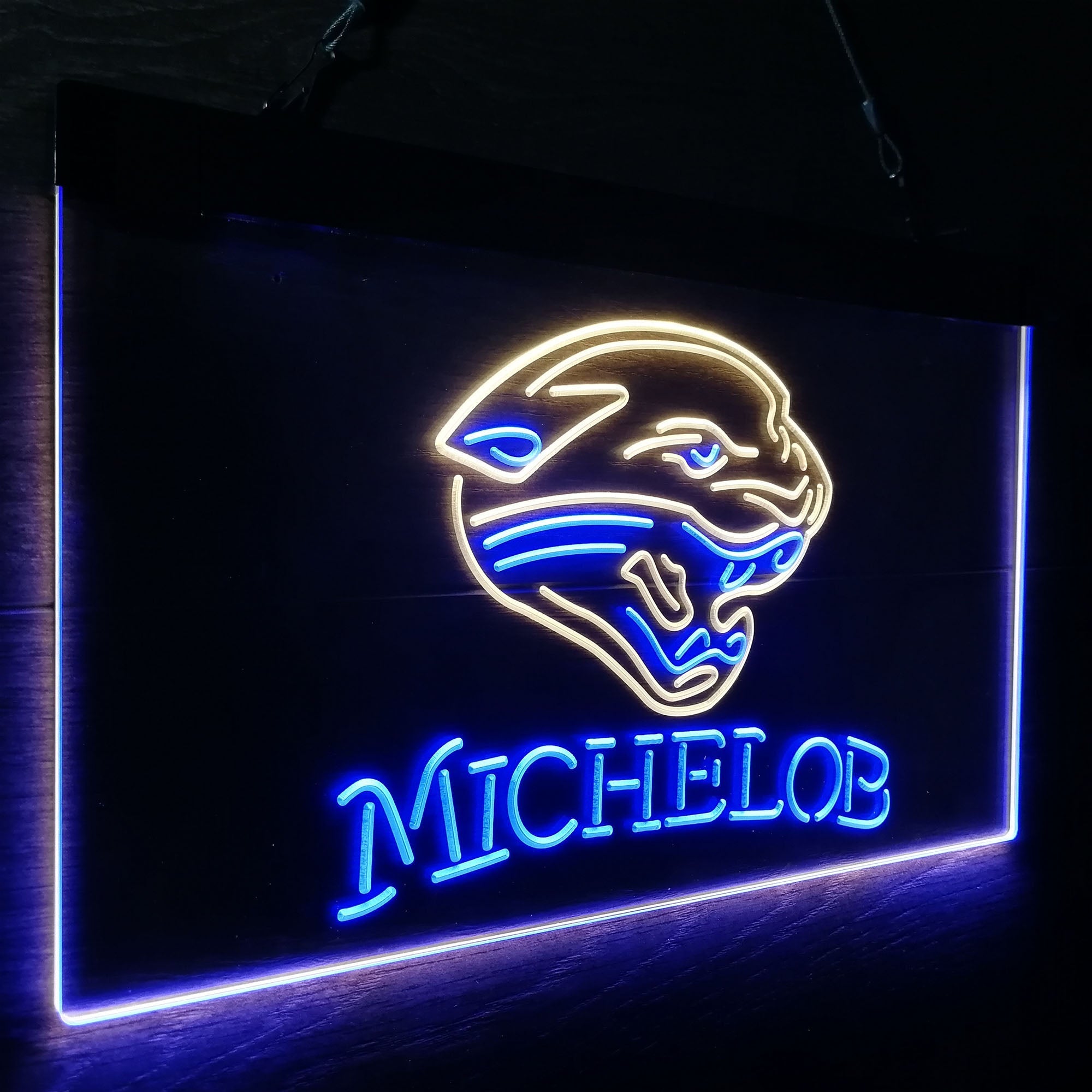 Michelob Bar Jacksonville Jaguars Est. 1995 Neon-Like Led Light Sign