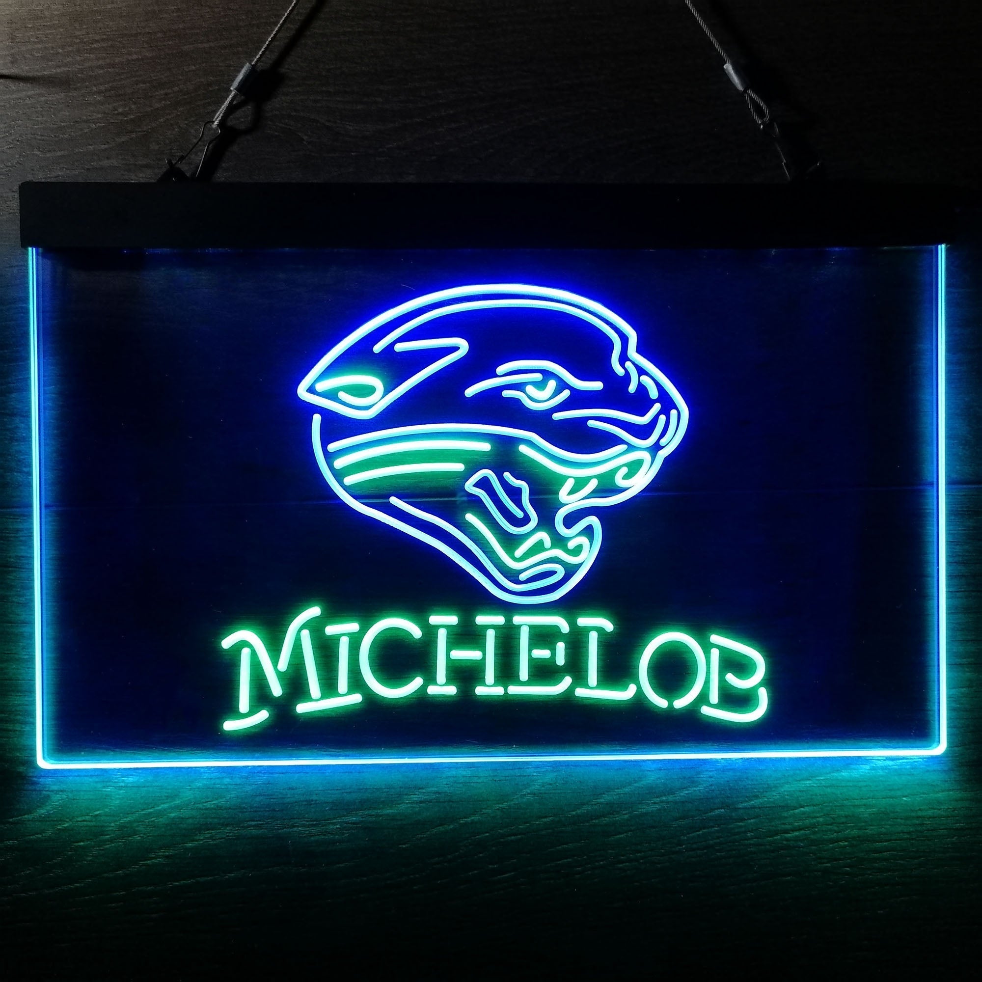 Michelob Bar Jacksonville Jaguars Est. 1995 Neon-Like Led Light Sign