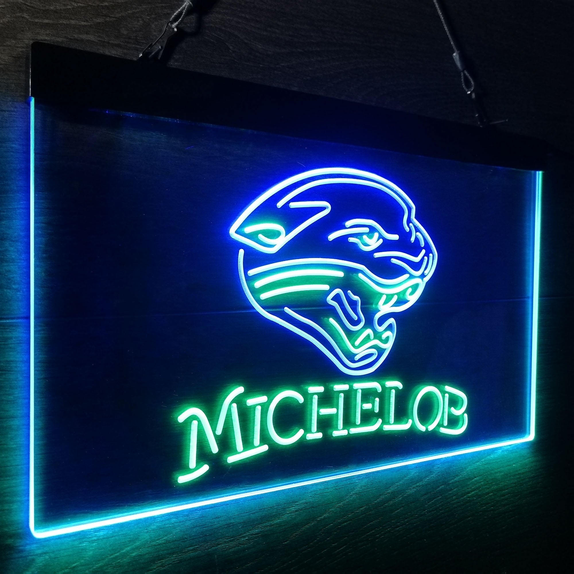 Michelob Bar Jacksonville Jaguars Est. 1995 Neon-Like Led Light Sign