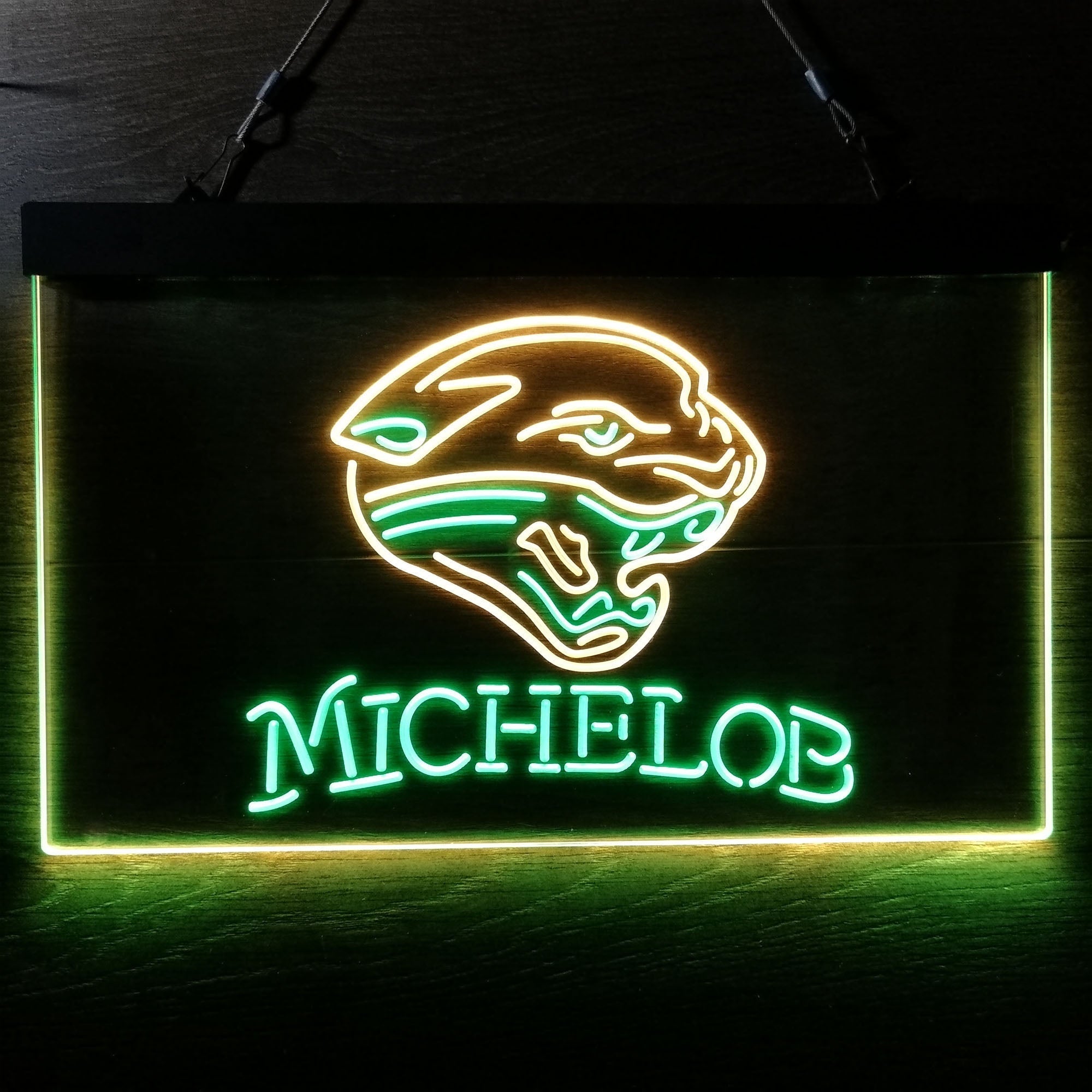 Michelob Bar Jacksonville Jaguars Est. 1995 Neon-Like Led Light Sign