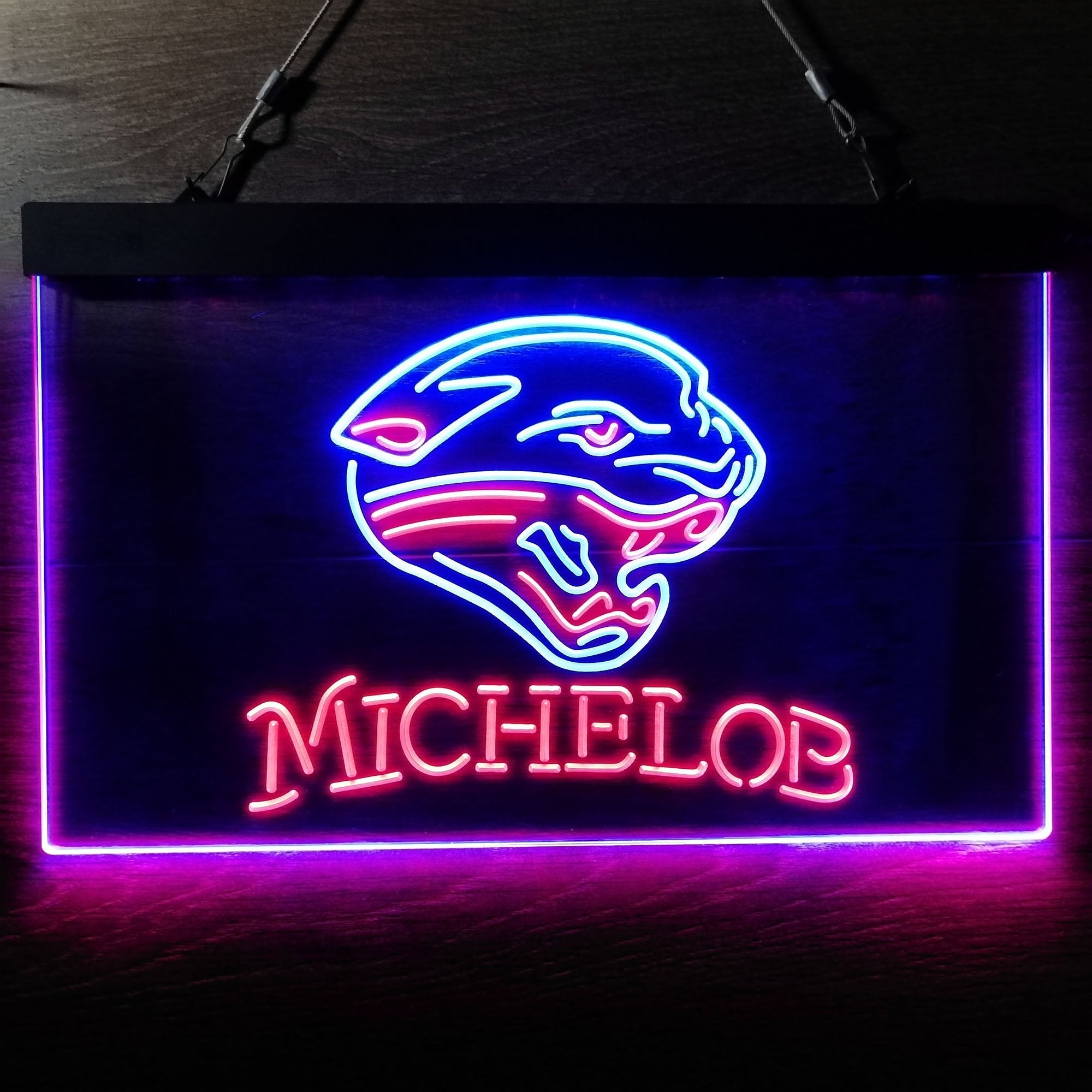 Michelob Bar Jacksonville Jaguars Est. 1995 Neon-Like Led Light Sign