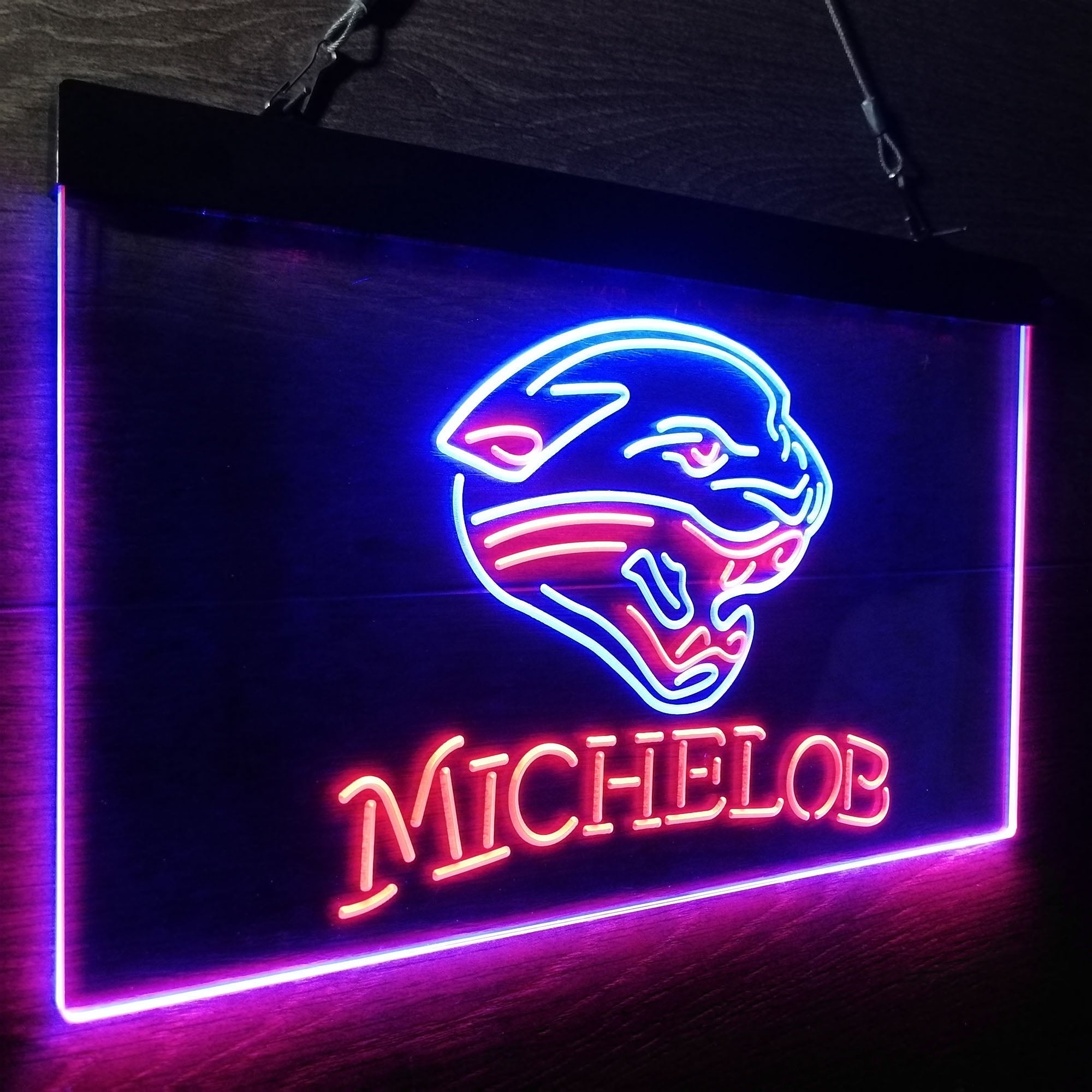 Michelob Bar Jacksonville Jaguars Est. 1995 Neon-Like Led Light Sign