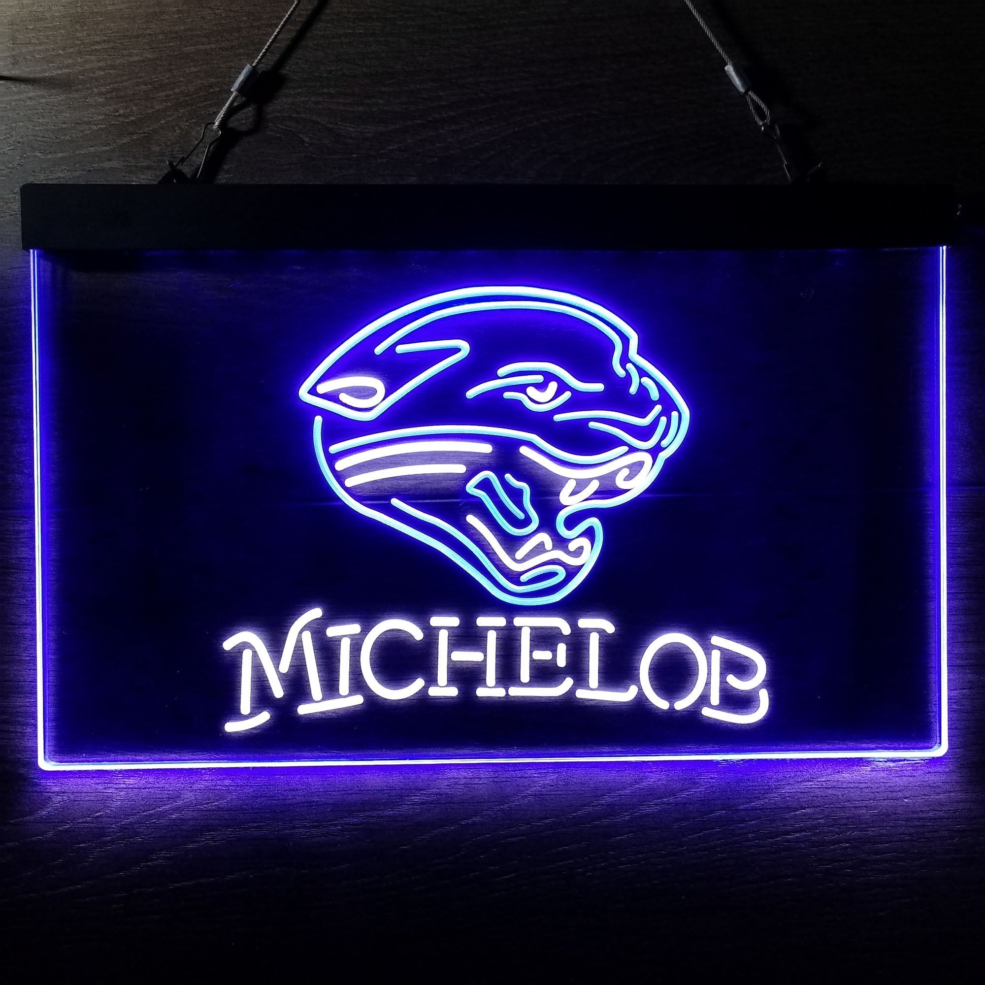 Michelob Bar Jacksonville Jaguars Est. 1995 Neon-Like LED Sign