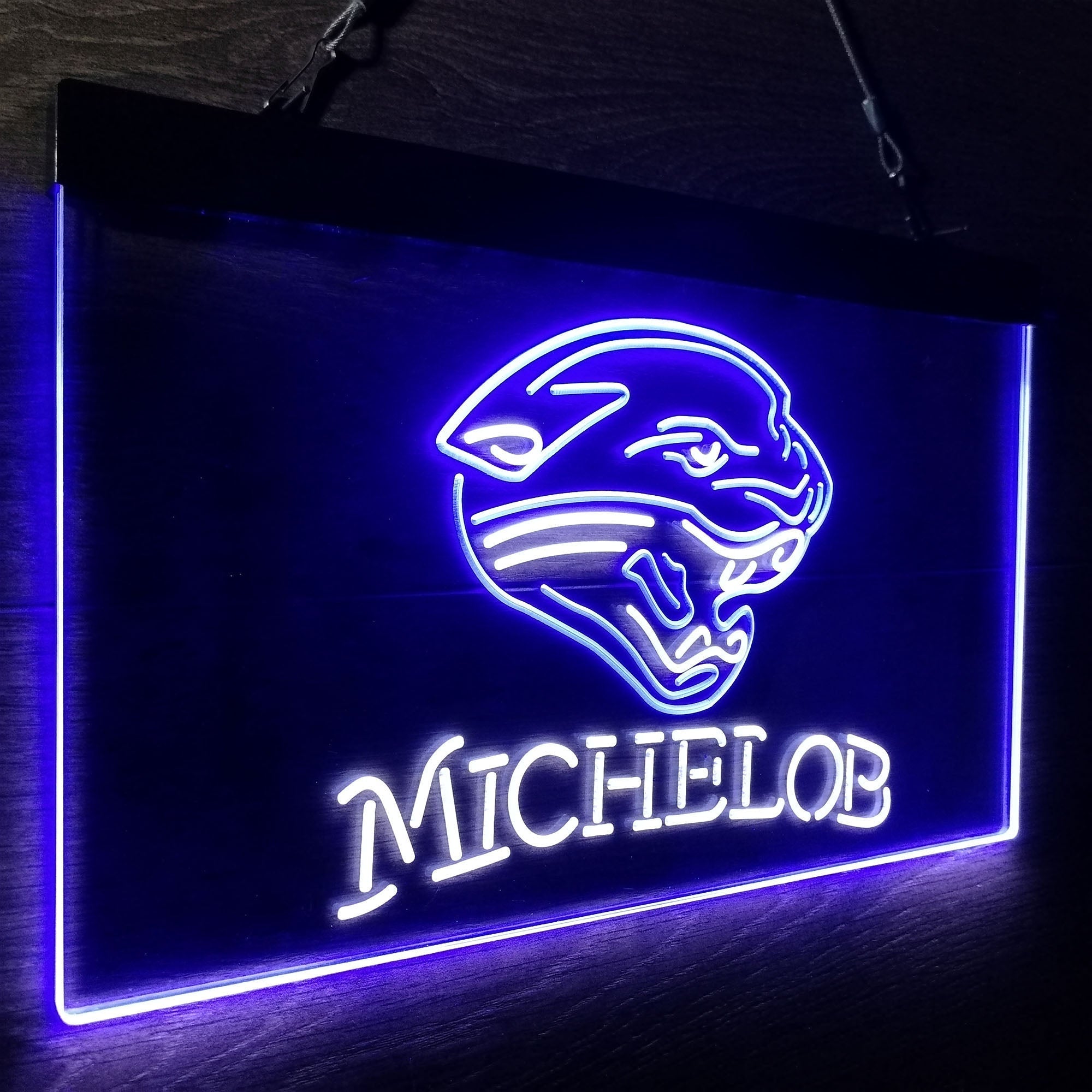 Michelob Bar Jacksonville Jaguars Est. 1995 Neon-Like Led Light Sign