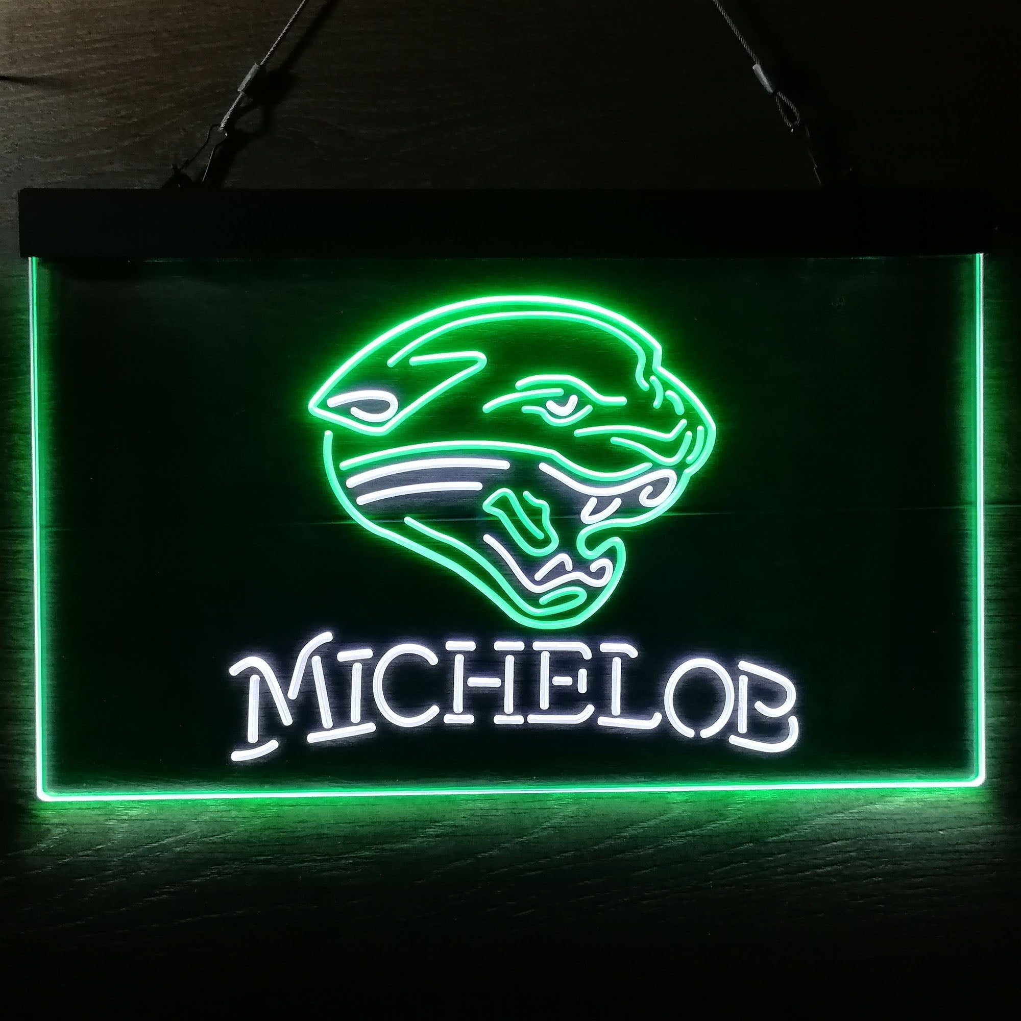 Michelob Bar Jacksonville Jaguars Est. 1995 Neon-Like Led Light Sign