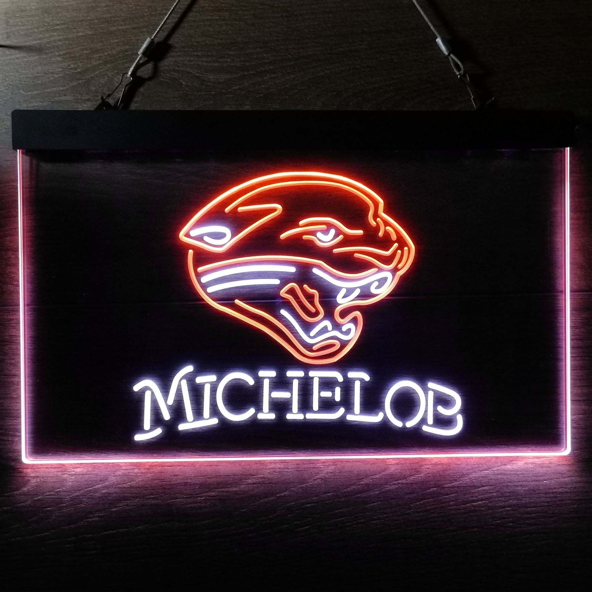 Michelob Bar Jacksonville Jaguars Est. 1995 Neon-Like Led Light Sign