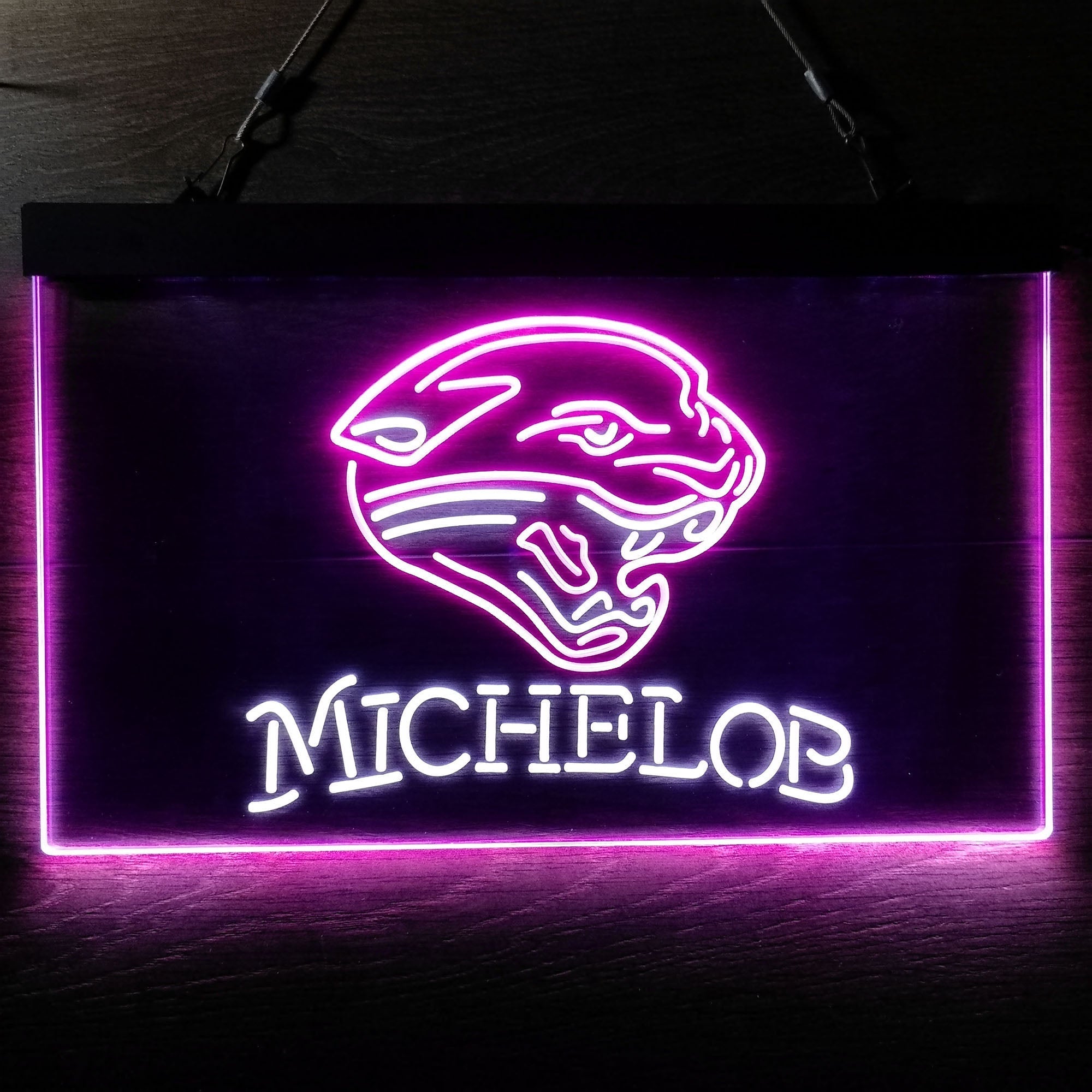 Michelob Bar Jacksonville Jaguars Est. 1995 Neon-Like Led Light Sign