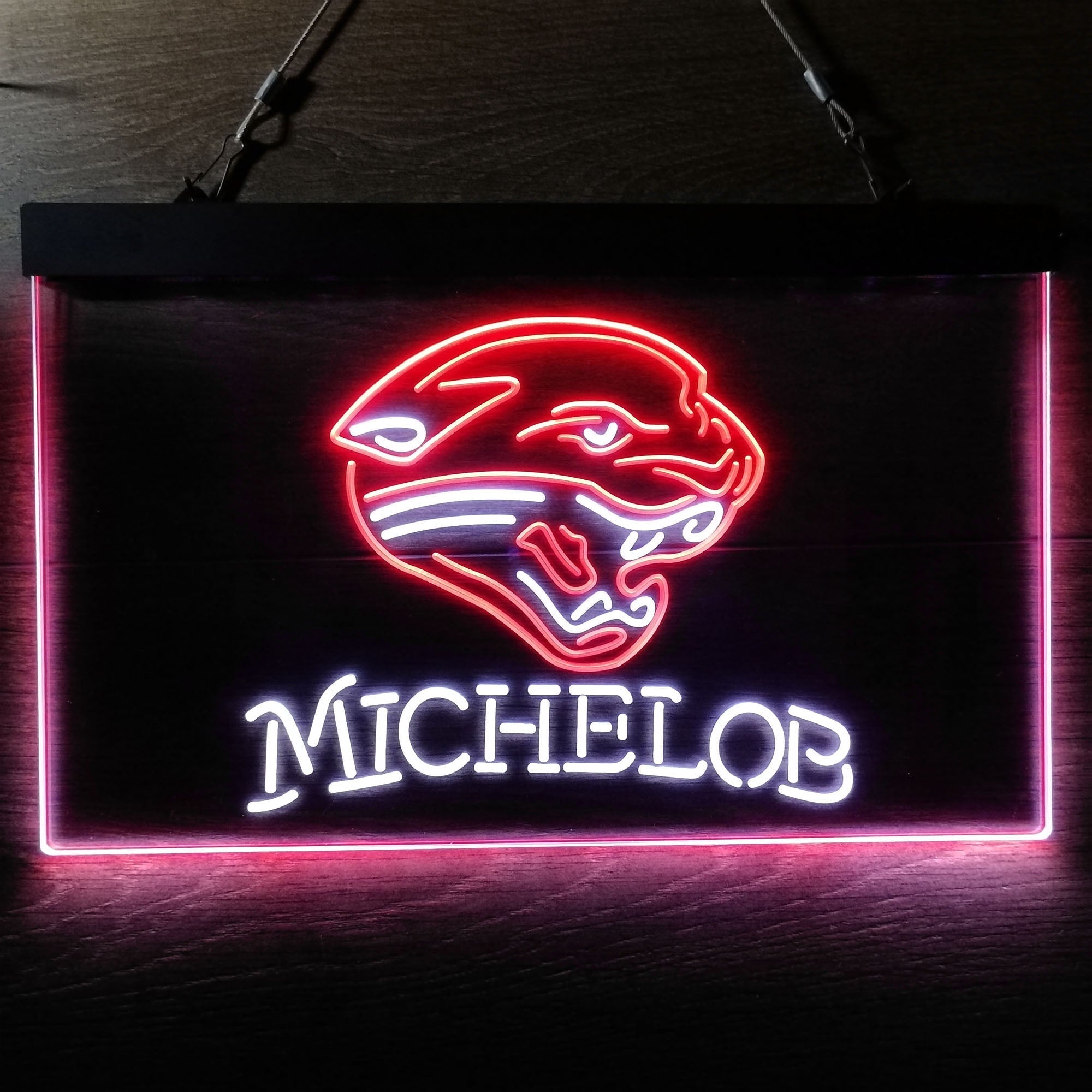 Michelob Bar Jacksonville Jaguars Est. 1995 Neon-Like Led Light Sign