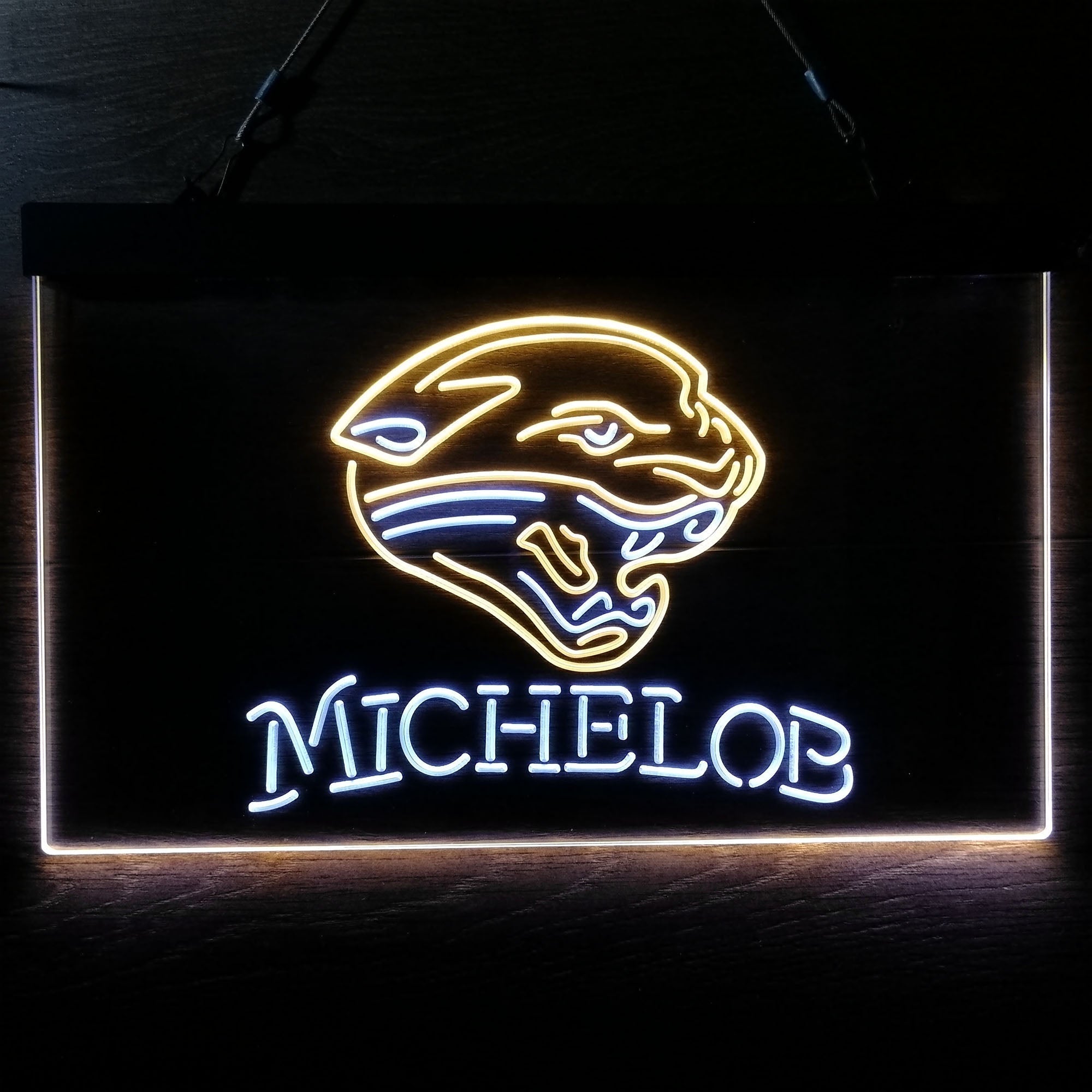 Michelob Bar Jacksonville Jaguars Est. 1995 Neon-Like Led Light Sign