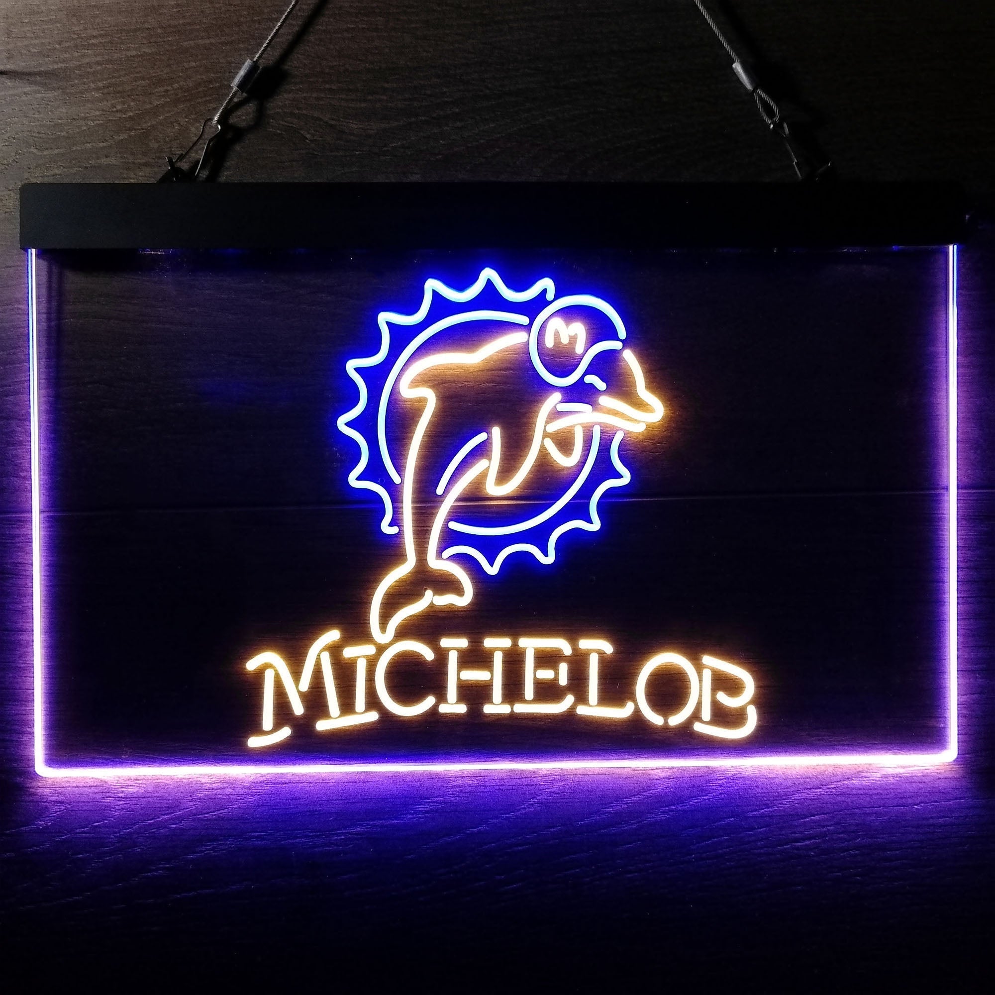 Michelob Bar Miami Dolphins Est. 1966 Neon-Like Led Light Sign