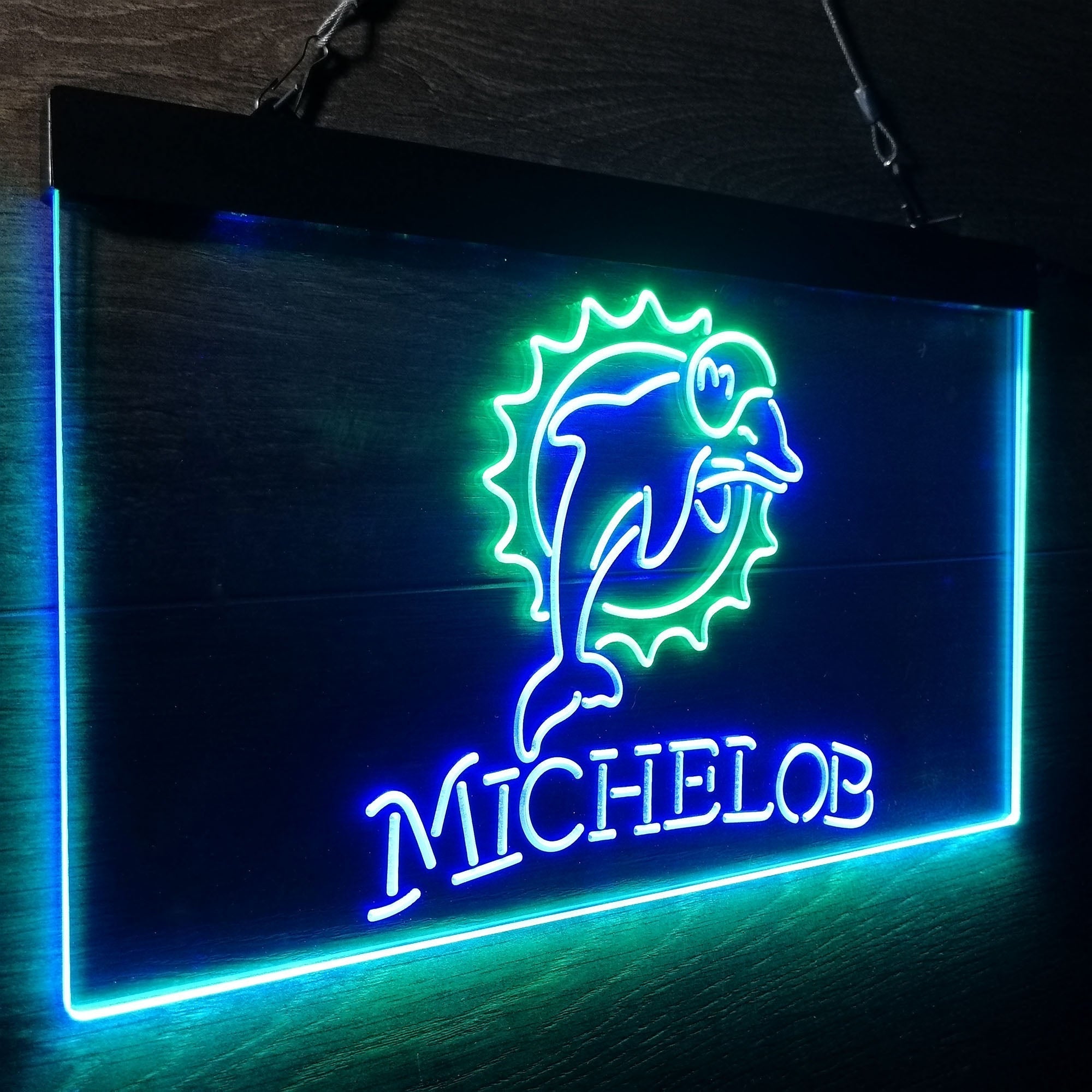 Michelob Bar Miami Dolphins Est. 1966 Neon-Like Led Light Sign