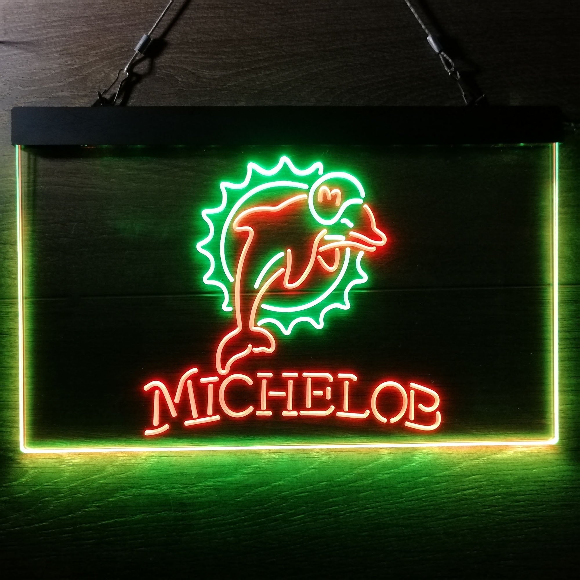 Michelob Bar Miami Dolphins Est. 1966 Neon-Like Led Light Sign