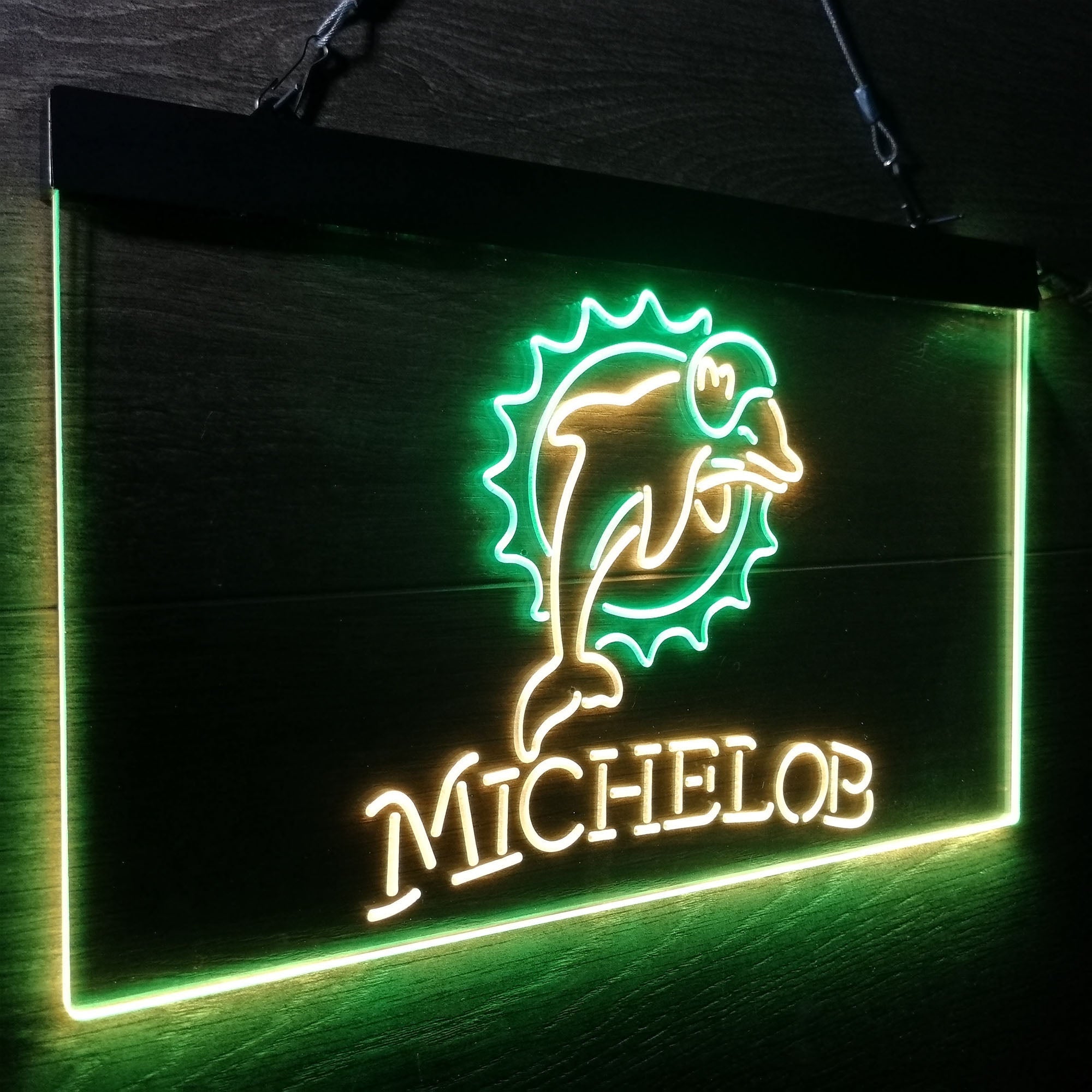 Michelob Bar Miami Dolphins Est. 1966 Neon-Like Led Light Sign