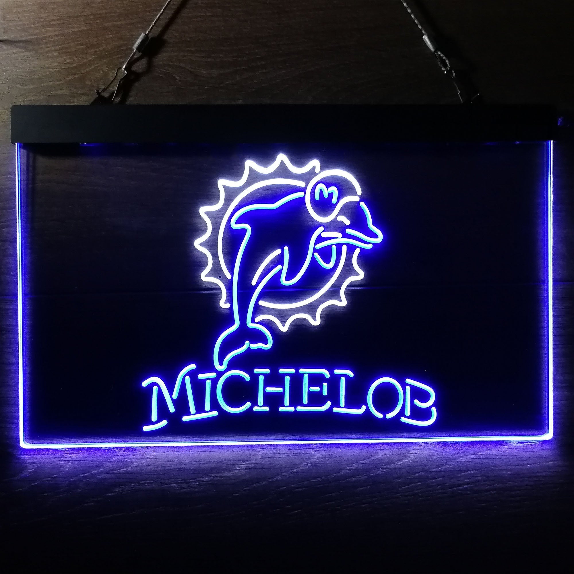 Michelob Bar Miami Dolphins Est. 1966 Neon-Like Led Light Sign