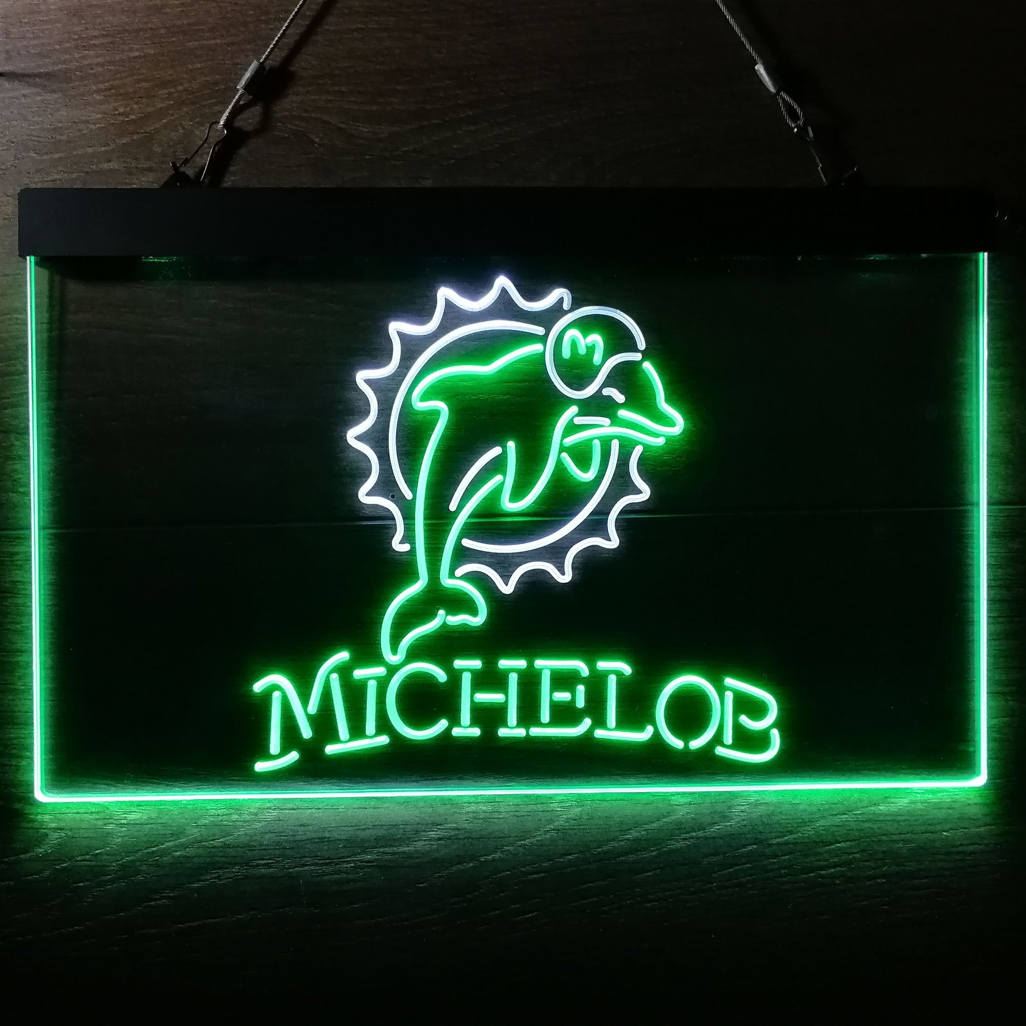 Michelob Bar Miami Dolphins Est. 1966 Neon-Like Led Light Sign