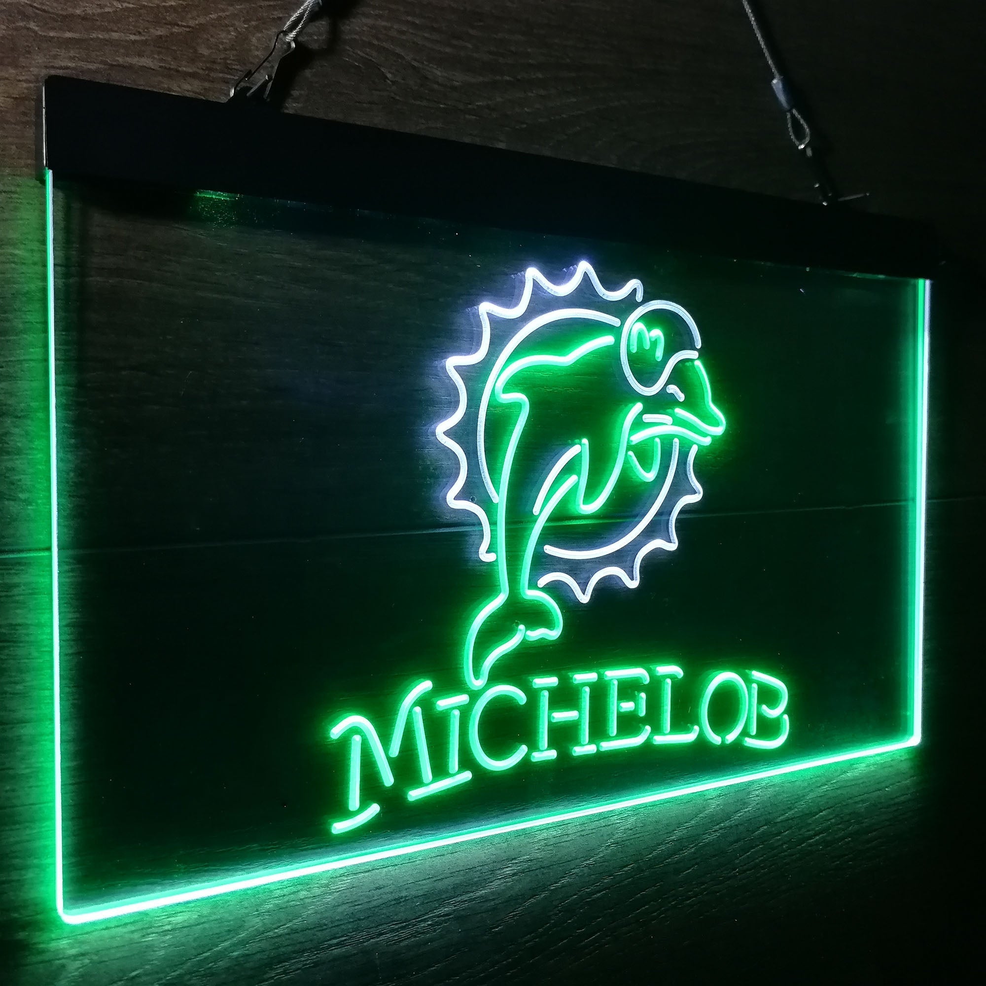 Michelob Bar Miami Dolphins Est. 1966 Neon-Like Led Light Sign