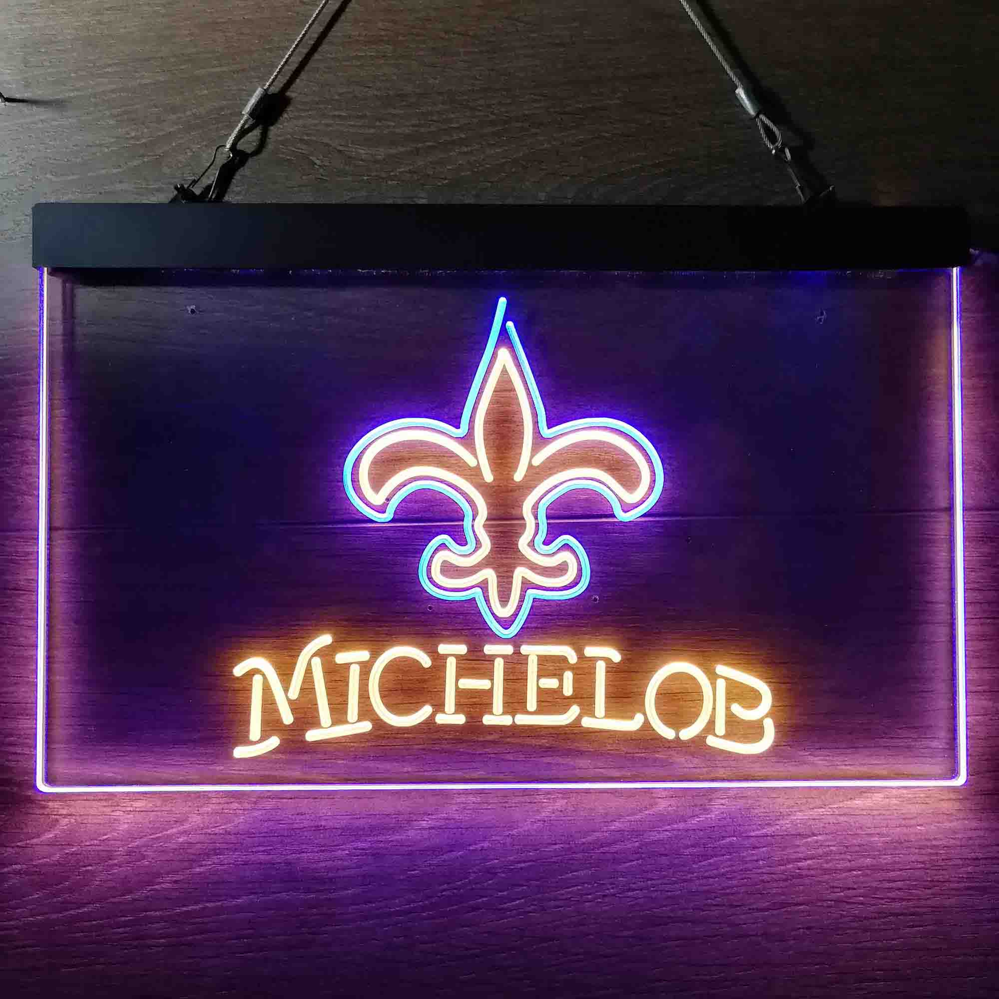 Michelob Bar New Orleans Saints Est. 1967 Neon-Like Led Light Sign