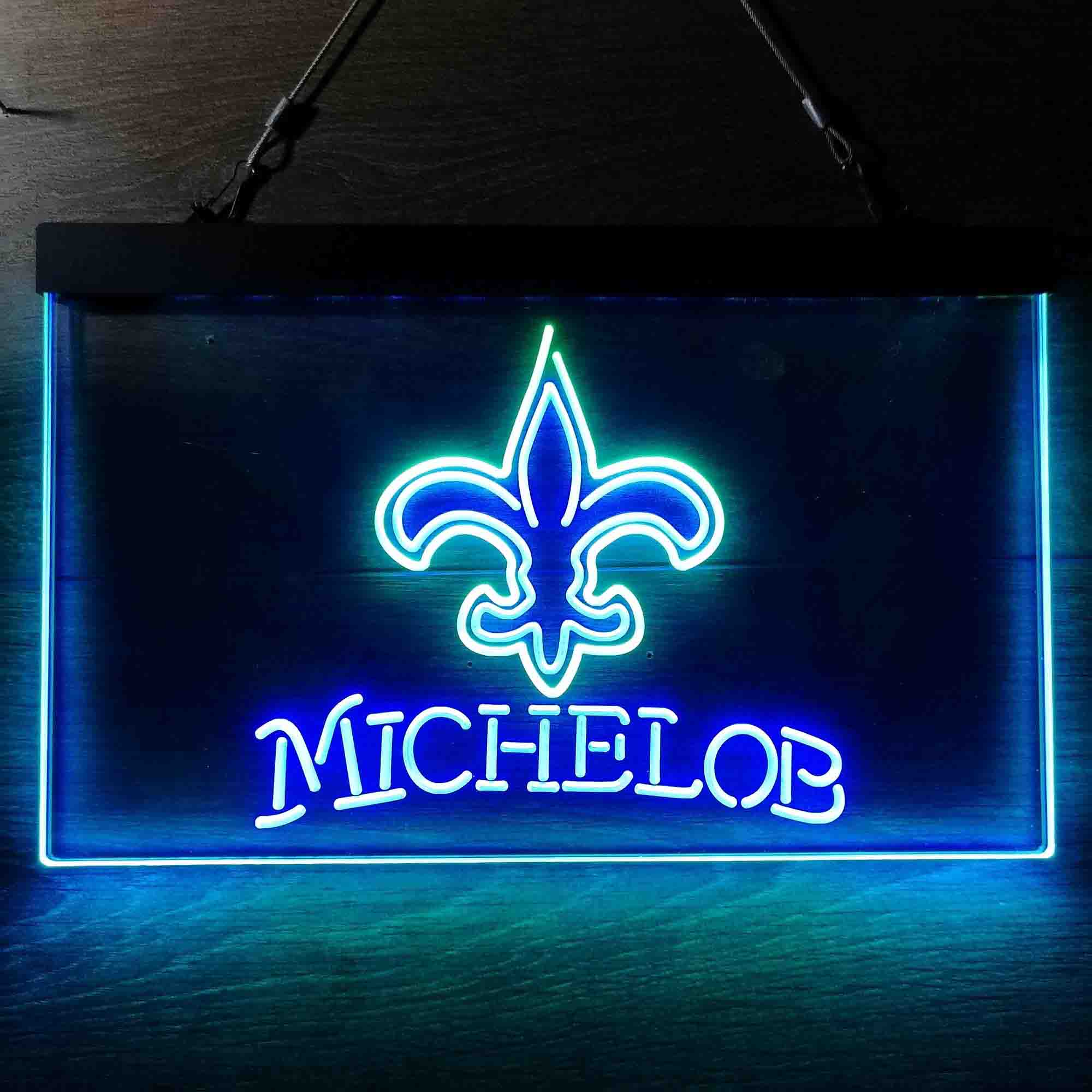 Michelob Bar New Orleans Saints Est. 1967 Neon-Like Led Light Sign