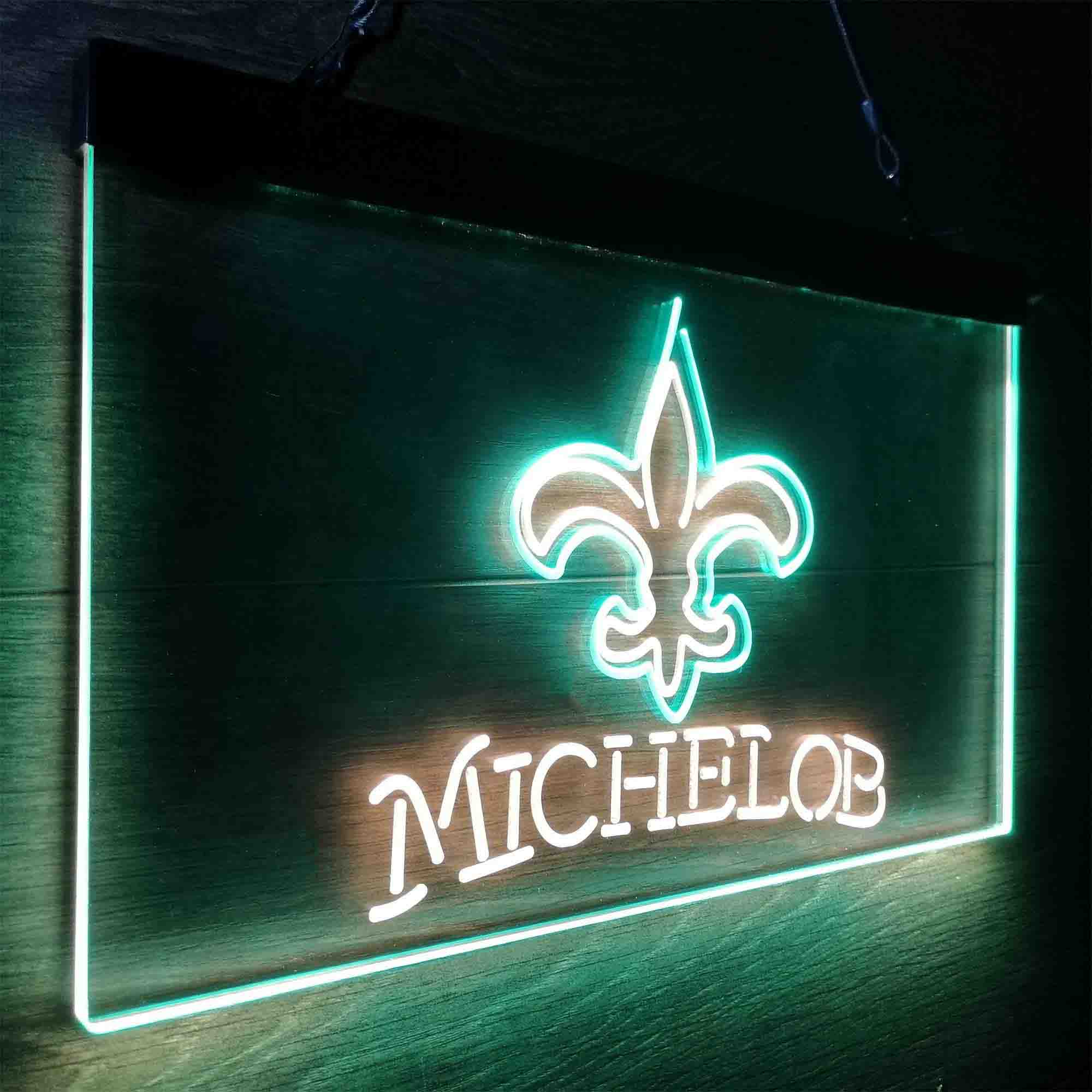 Michelob Bar New Orleans Saints Est. 1967 Neon-Like Led Light Sign