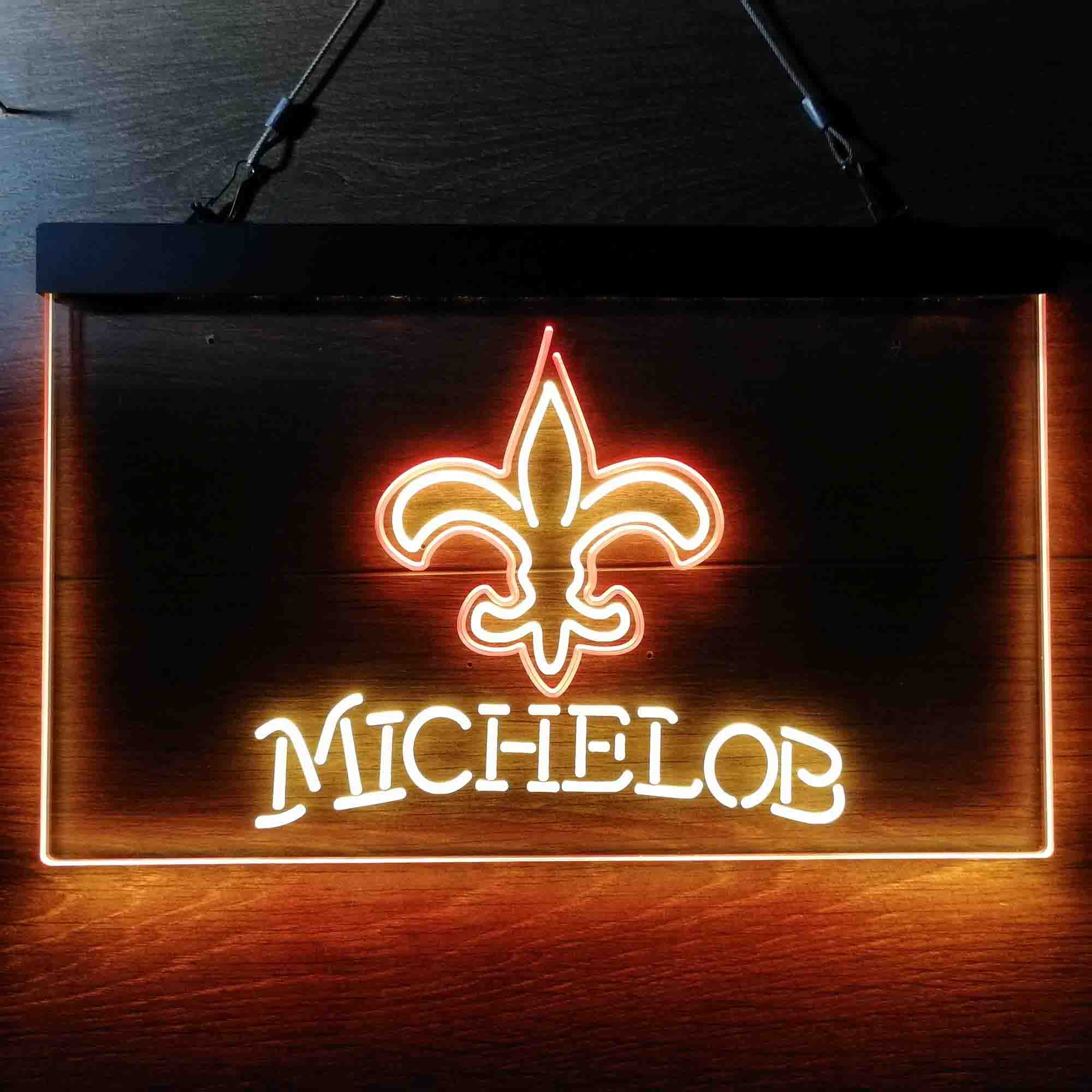 Michelob Bar New Orleans Saints Est. 1967 Neon-Like Led Light Sign