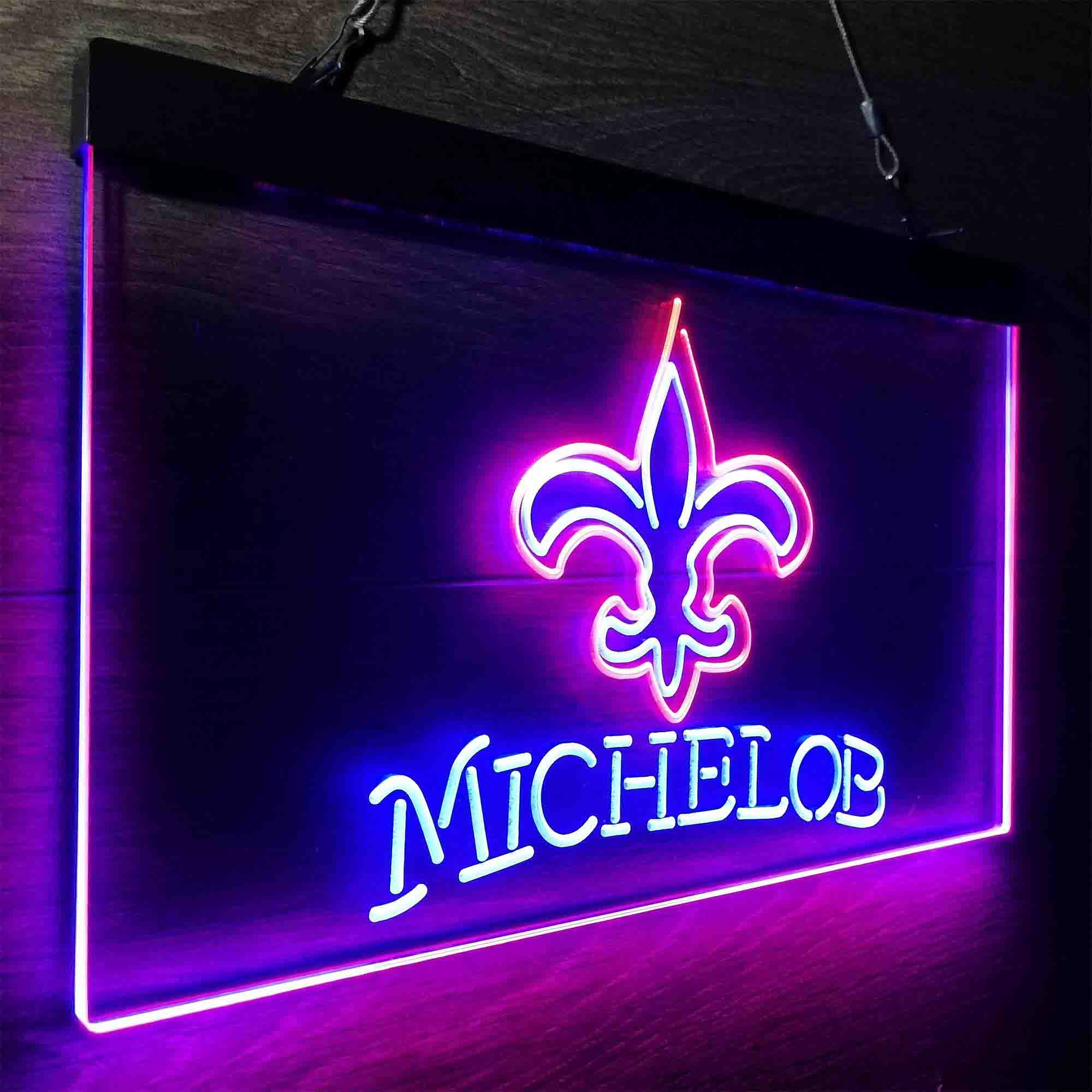 Michelob Bar New Orleans Saints Est. 1967 Neon-Like Led Light Sign