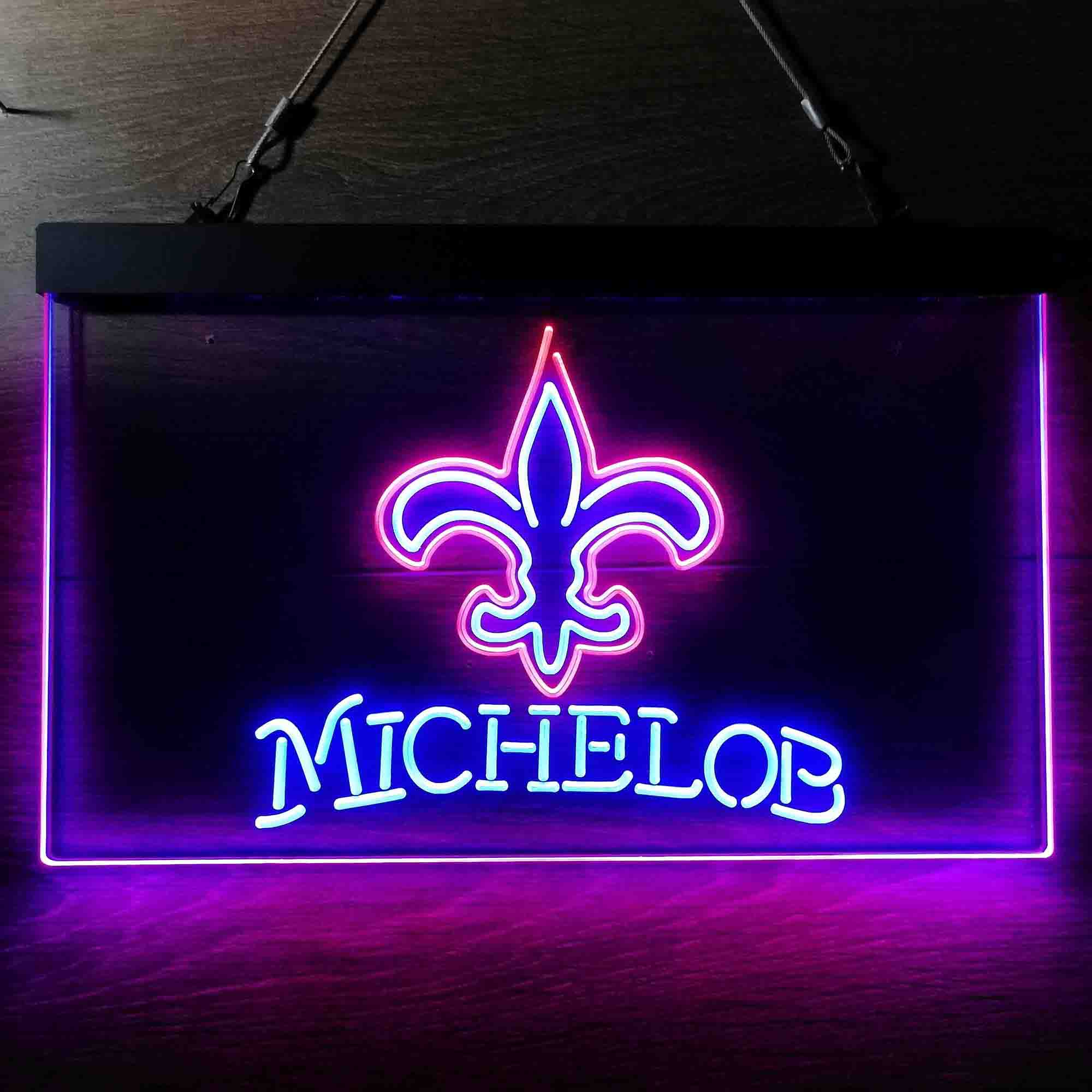 Michelob Bar New Orleans Saints Est. 1967 Neon-Like Led Light Sign