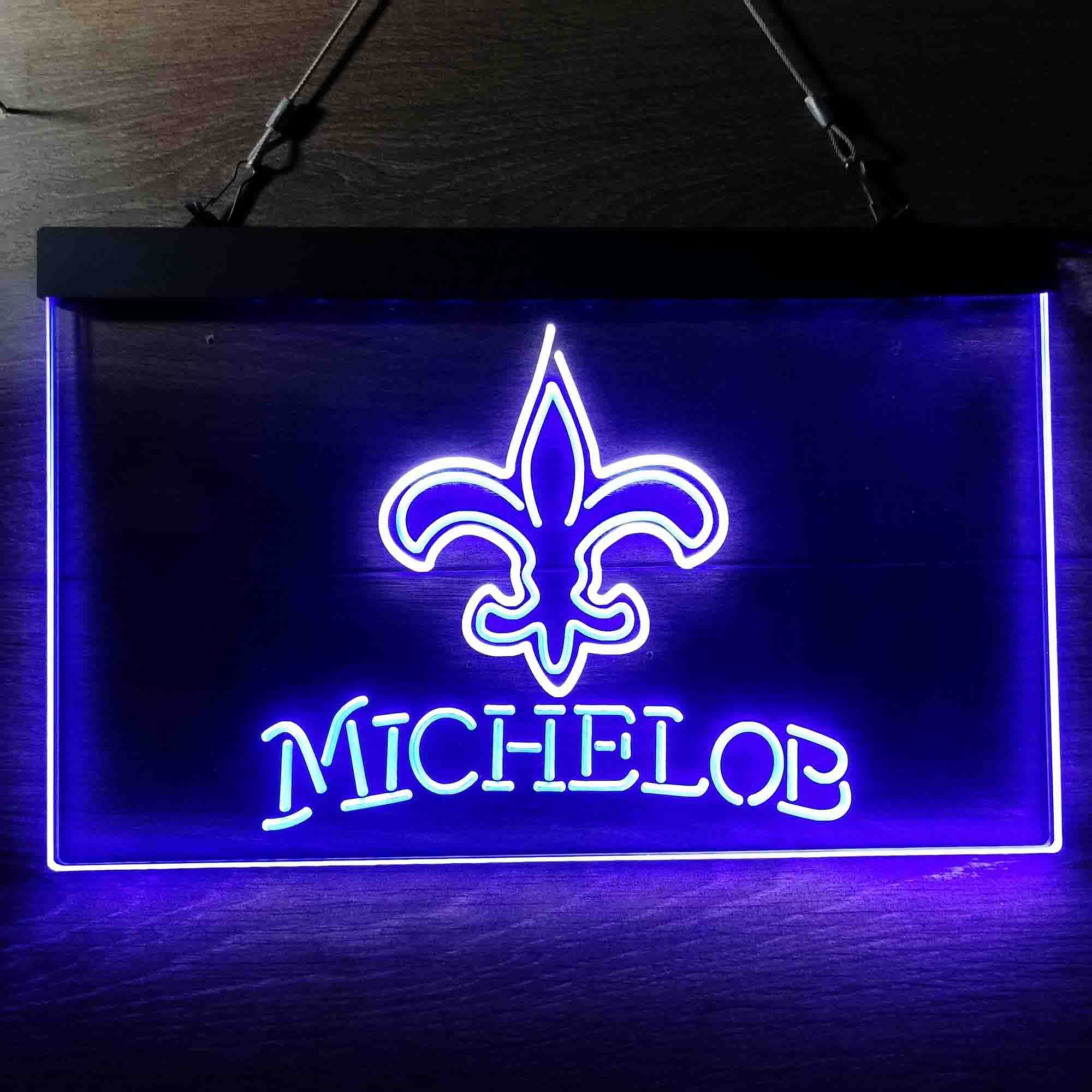 Michelob Bar New Orleans Saints Est. 1967 Neon-Like Led Light Sign