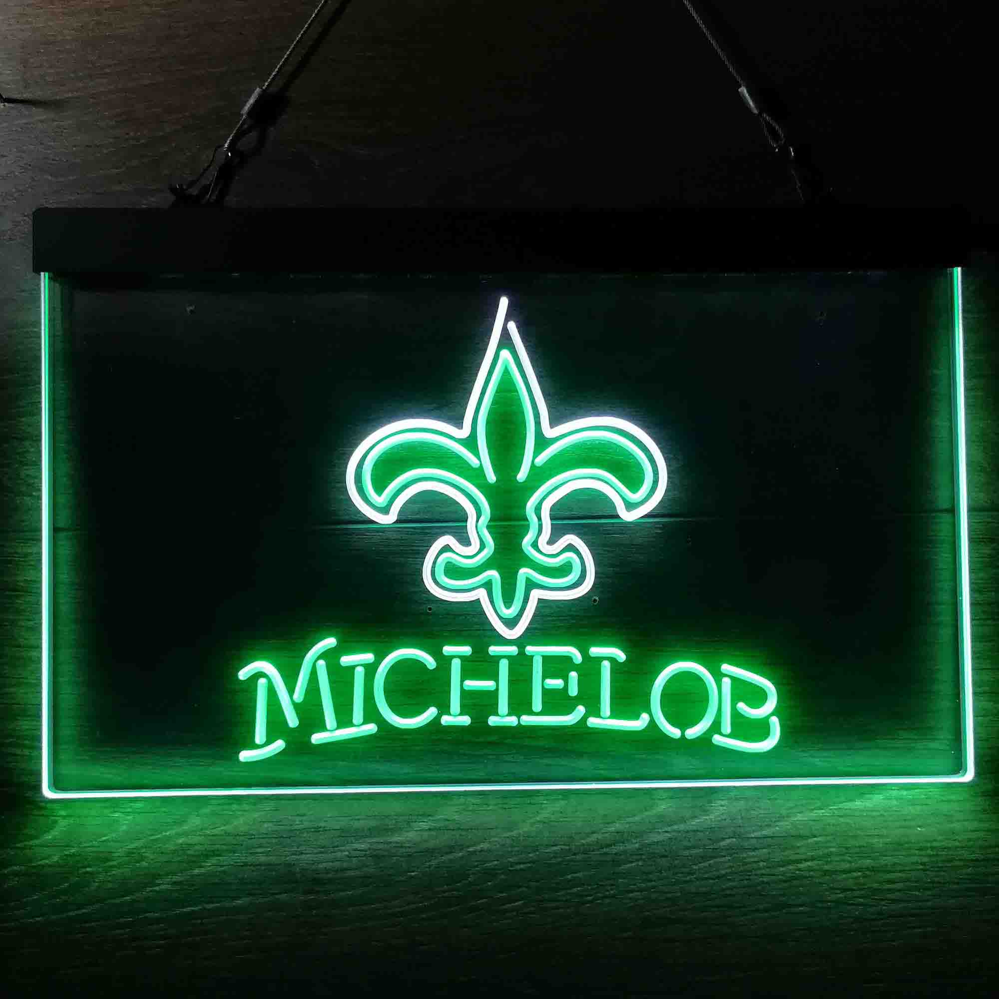 Michelob Bar New Orleans Saints Est. 1967 Neon-Like Led Light Sign